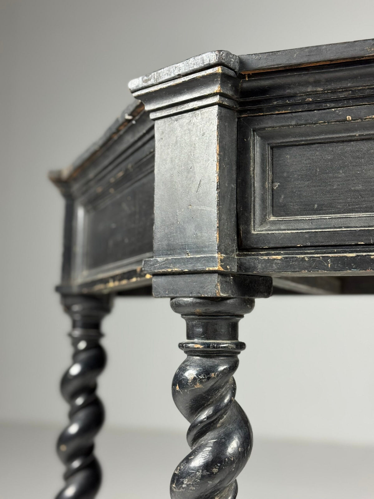 Black Painted French Console Table, Mid 19th Century, photo 14