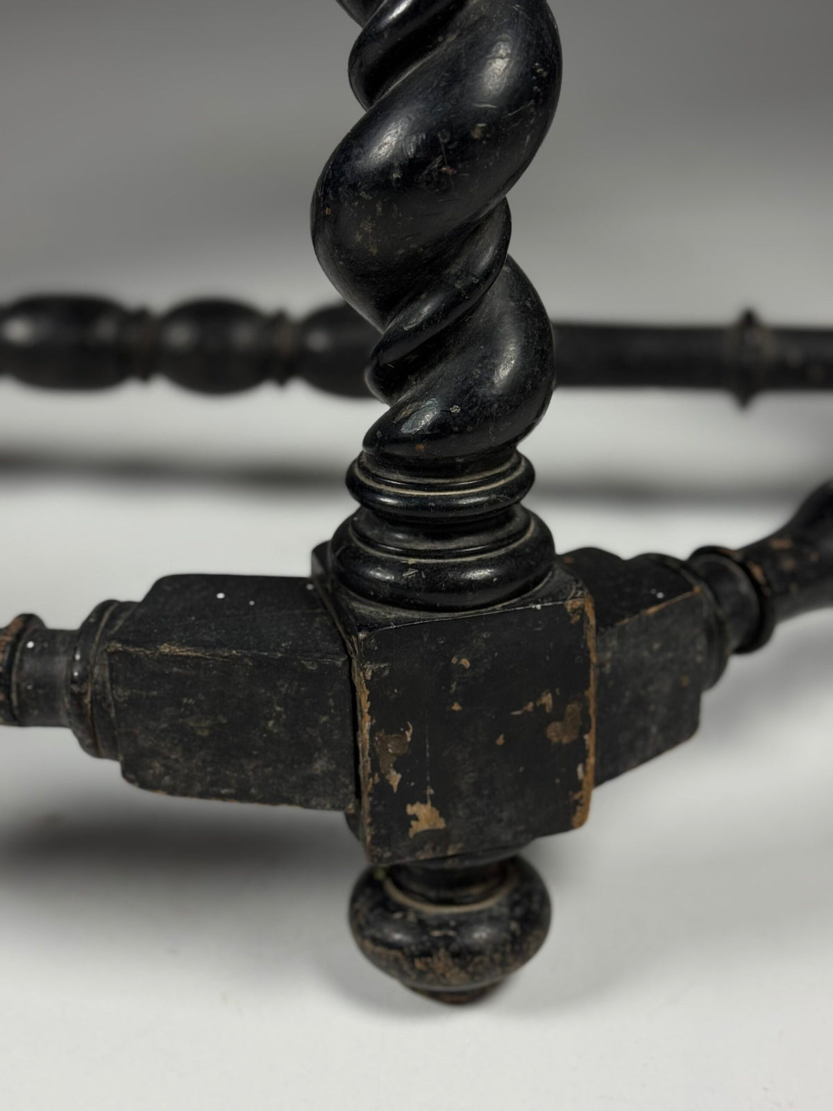 Black Painted French Console Table, Mid 19th Century, photo 13