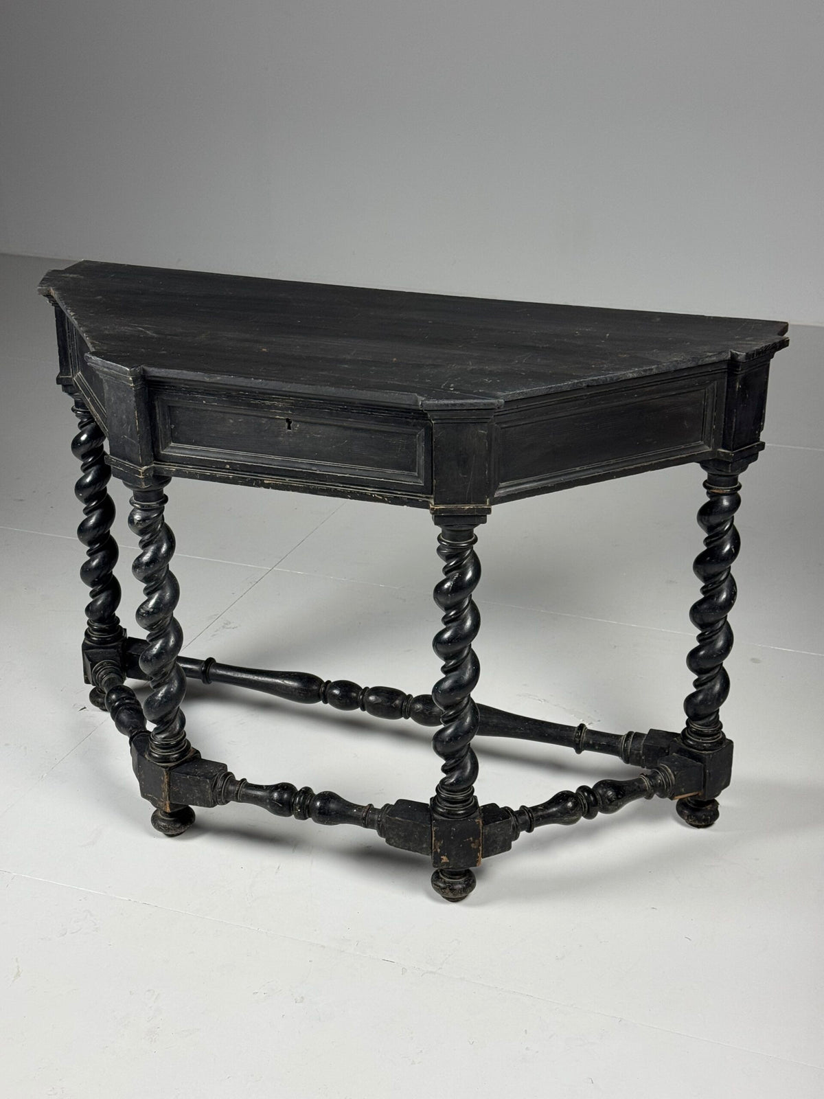 Black Painted French Console Table, Mid 19th Century, photo 12
