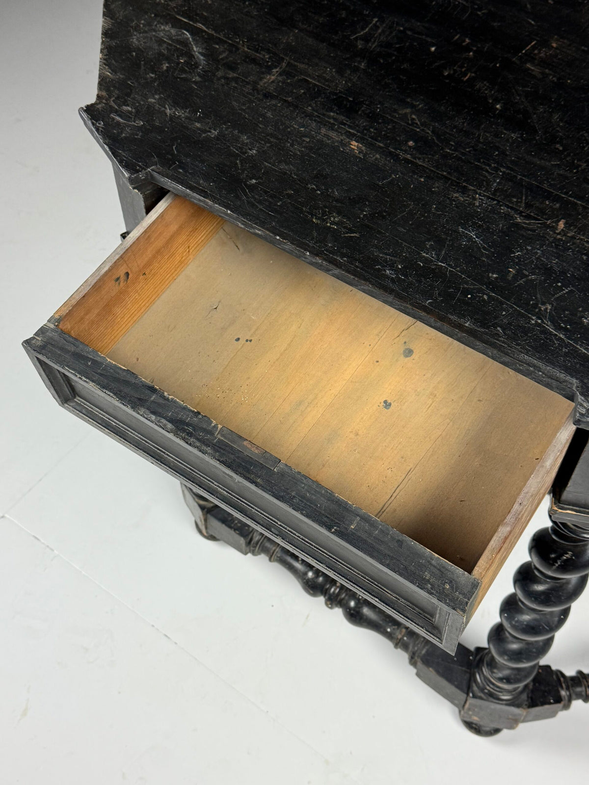Black Painted French Console Table, Mid 19th Century, photo 7