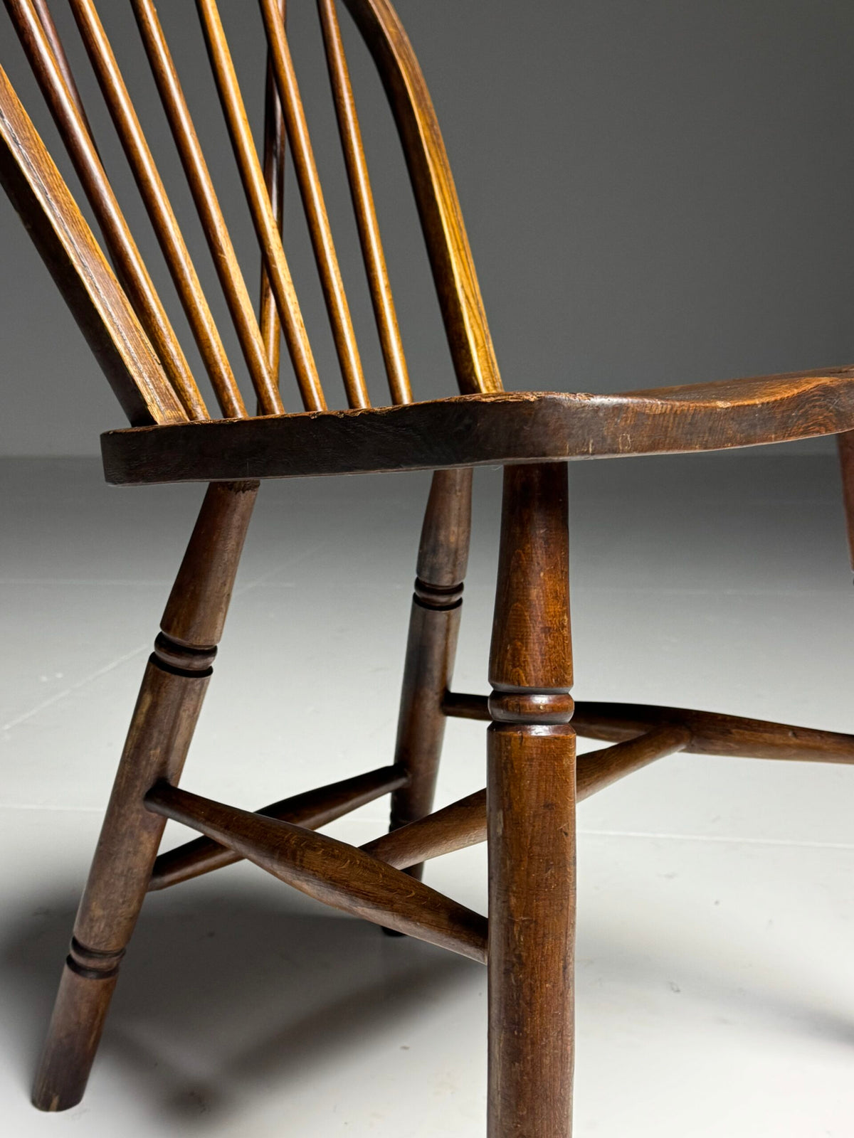 Set of Four Oak Windsor Dining Chairs, Early 20th Century, photo 14