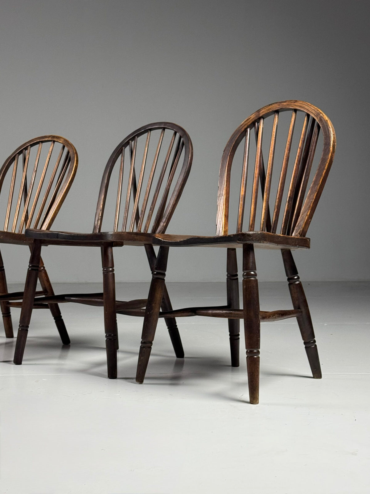 Set of Four Oak Windsor Dining Chairs, Early 20th Century, photo 3