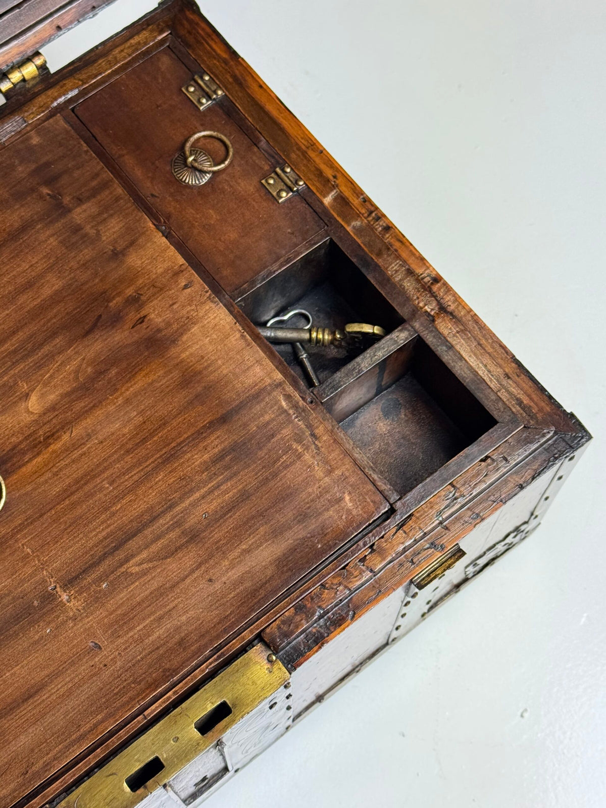 English Strongbox with Asian Interior and Double Bottom, c. 1700, photo 27