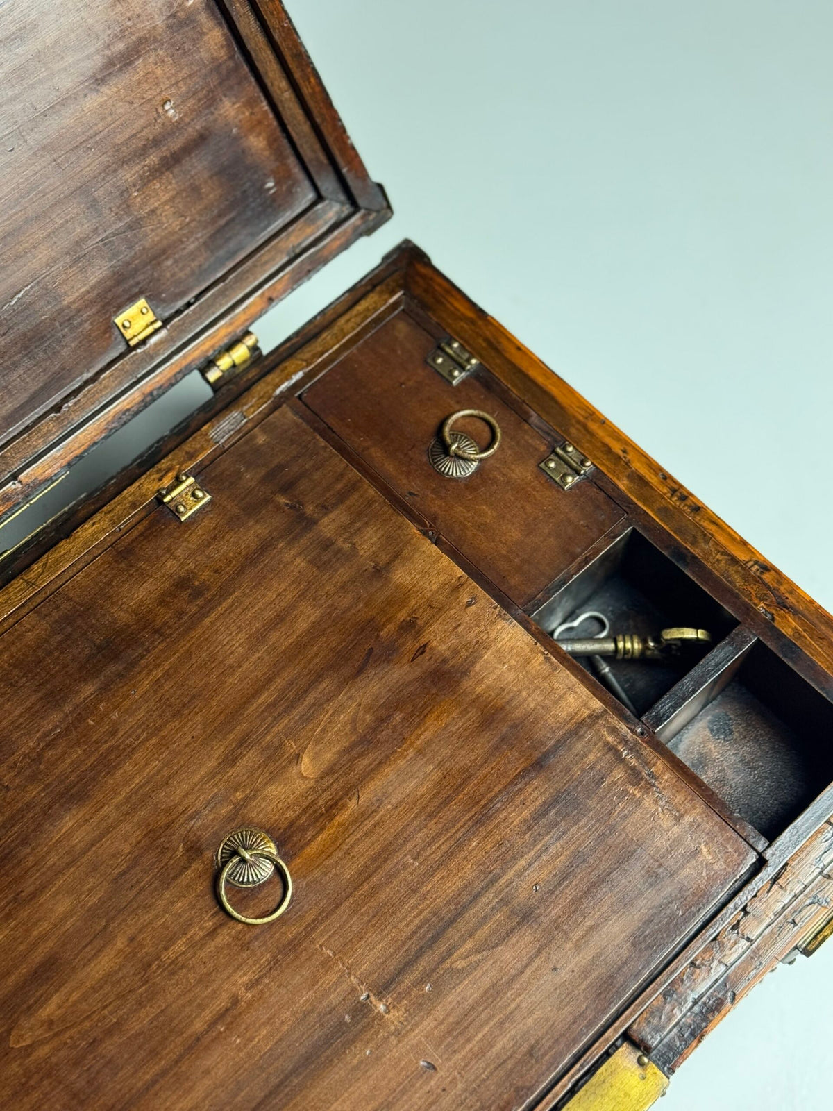 English Strongbox with Asian Interior and Double Bottom, c. 1700, photo 20