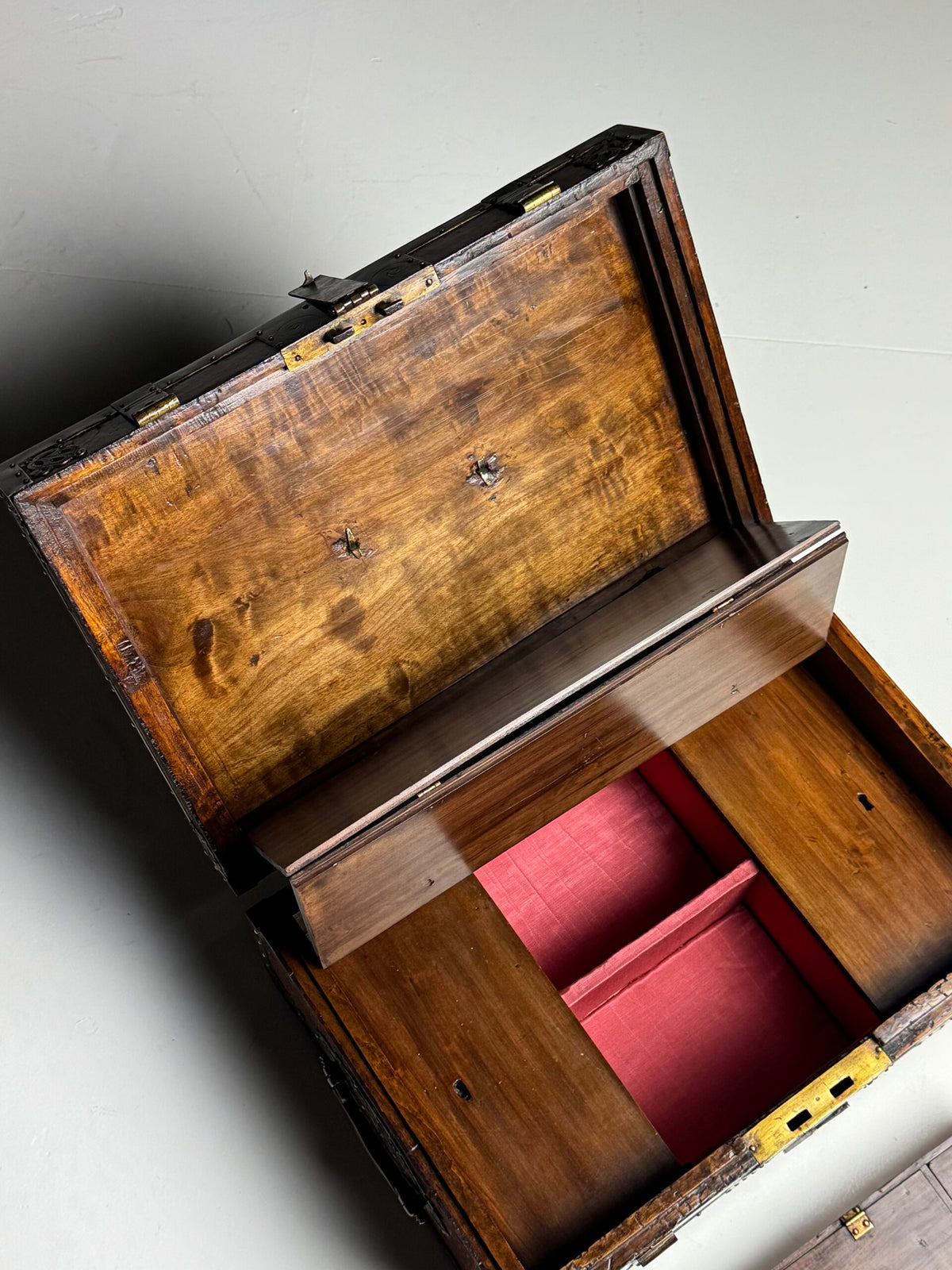 English Strongbox with Asian Interior and Double Bottom, c. 1700, photo 26