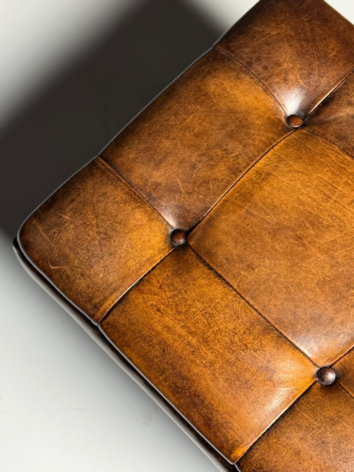 Tufted Sheepskin Pouf or Footstool, photo 14