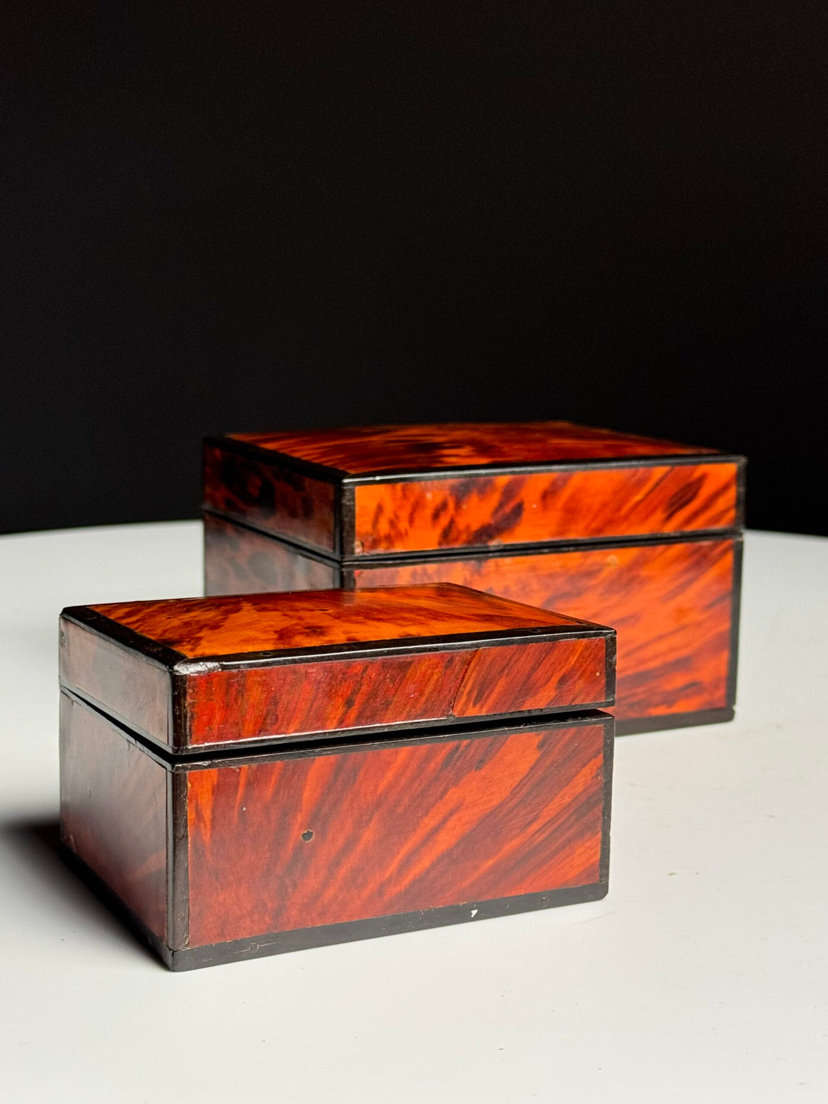 Tortoiseshell and Ebony Jewellery Boxes, France, 1920 to 1930, photo 1
