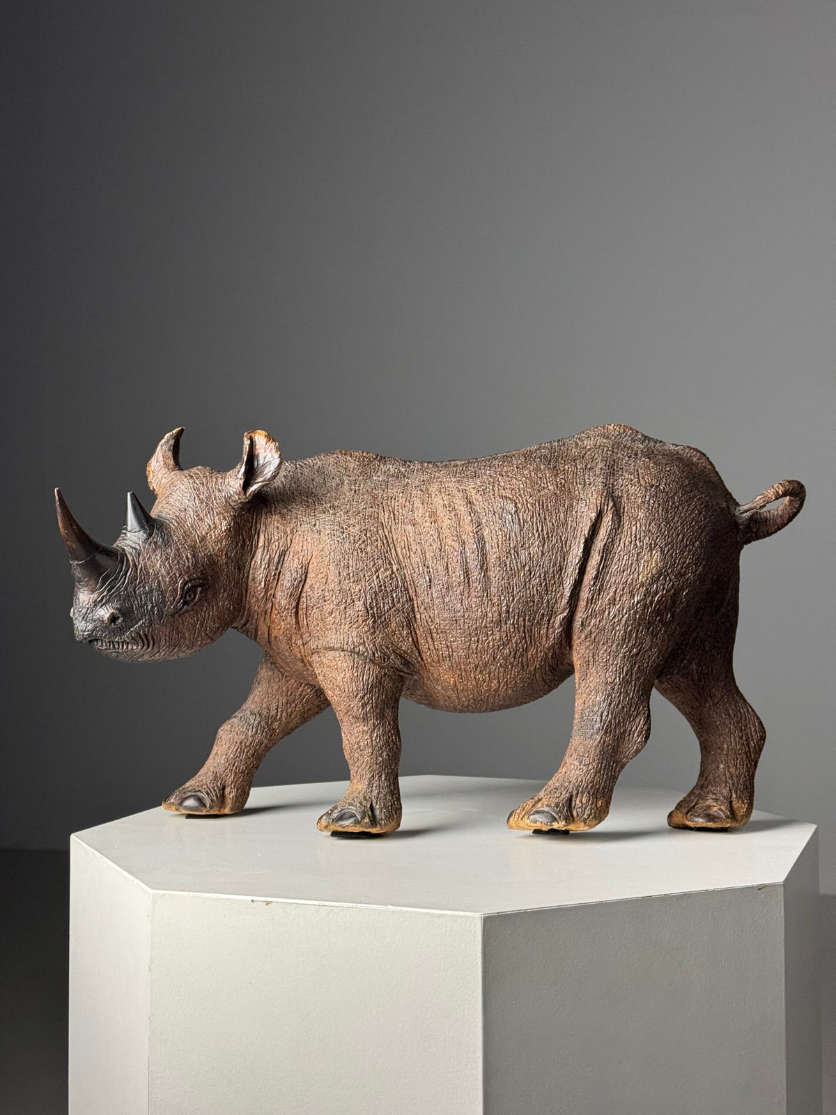 Carved Wooden Rhinoceros, South East Asia, 1960s to 1970s, photo 2
