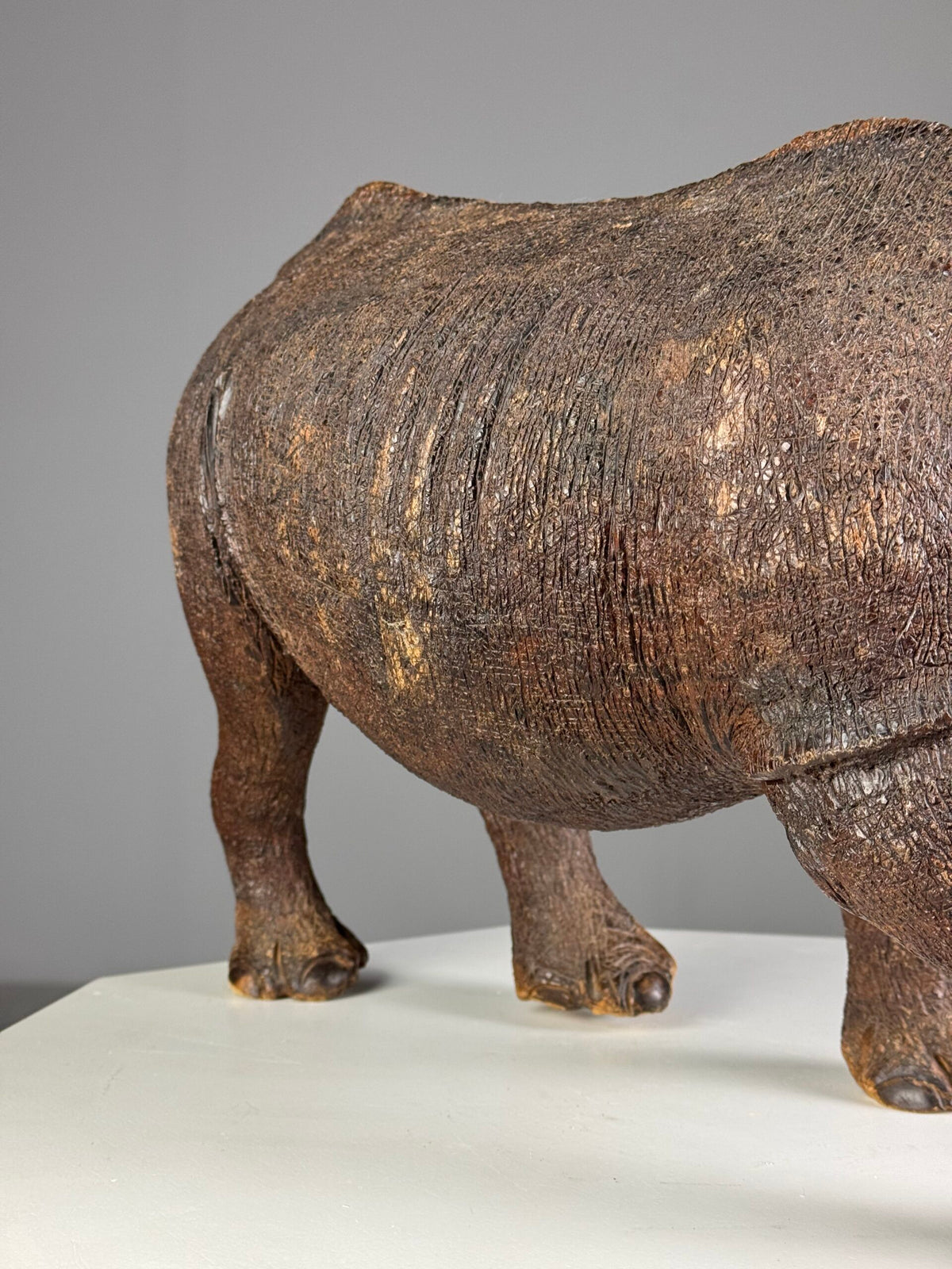 Carved Wooden Rhinoceros, South East Asia, 1960s to 1970s, photo 18