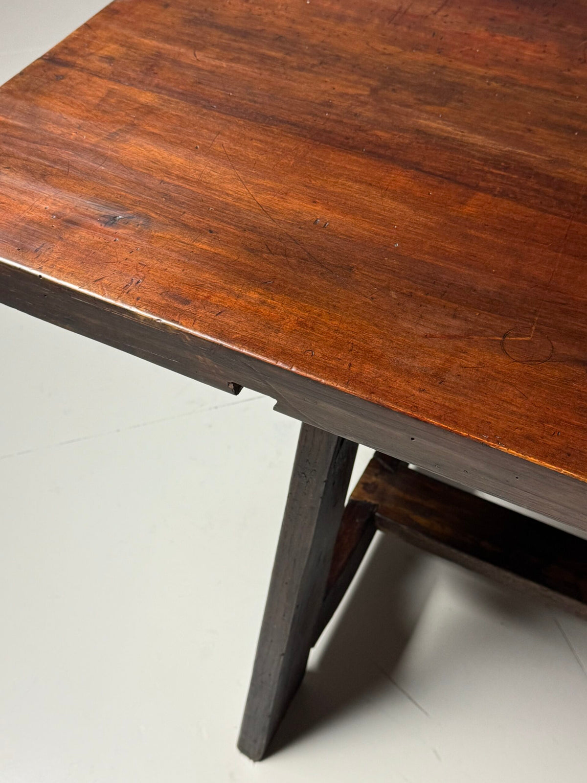 Italian Walnut Refectory Dining Table, Early 20th Century, photo 21