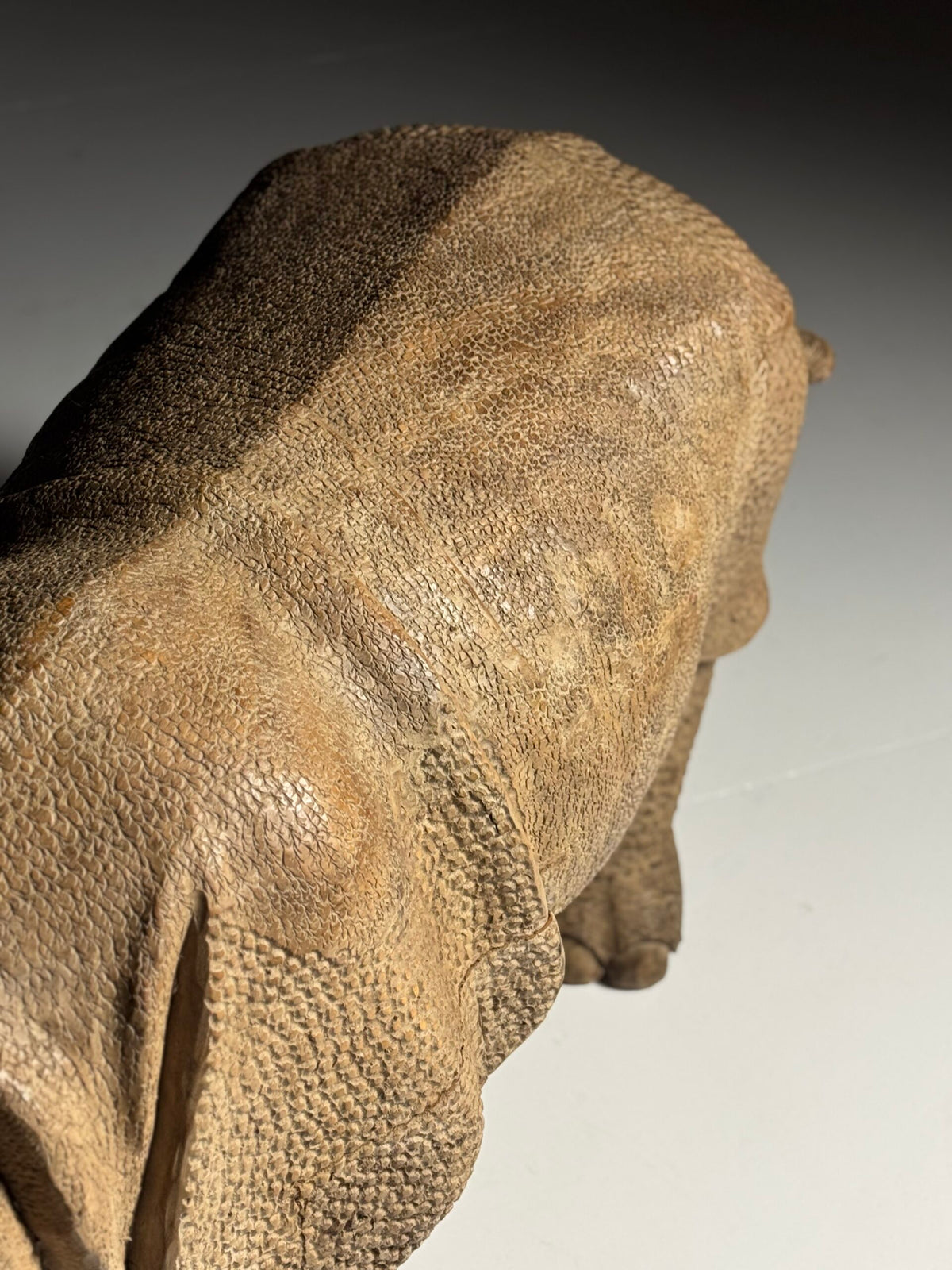 Hand Carved Asian Rhinoceros and Calf, South East Asia, c. 1960, photo 18