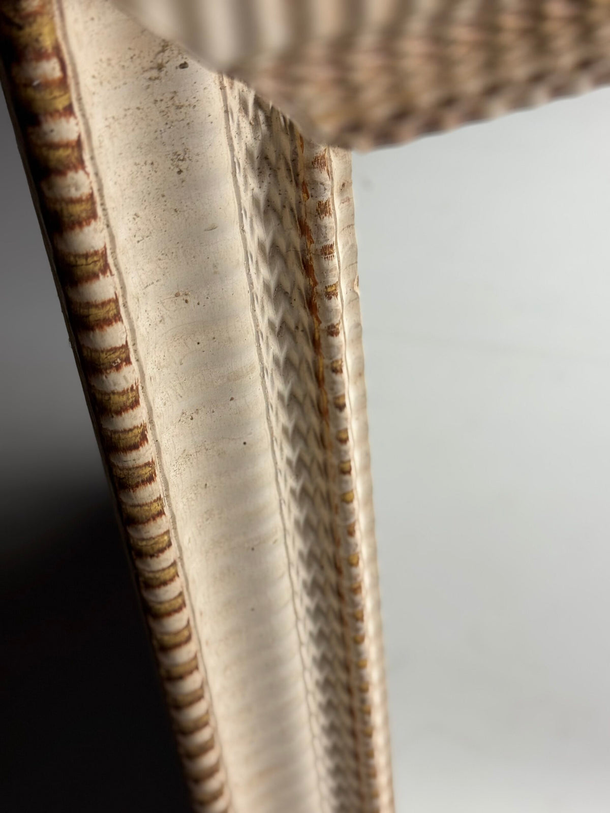French Ribbed Mirror, c. 1900, photo 7