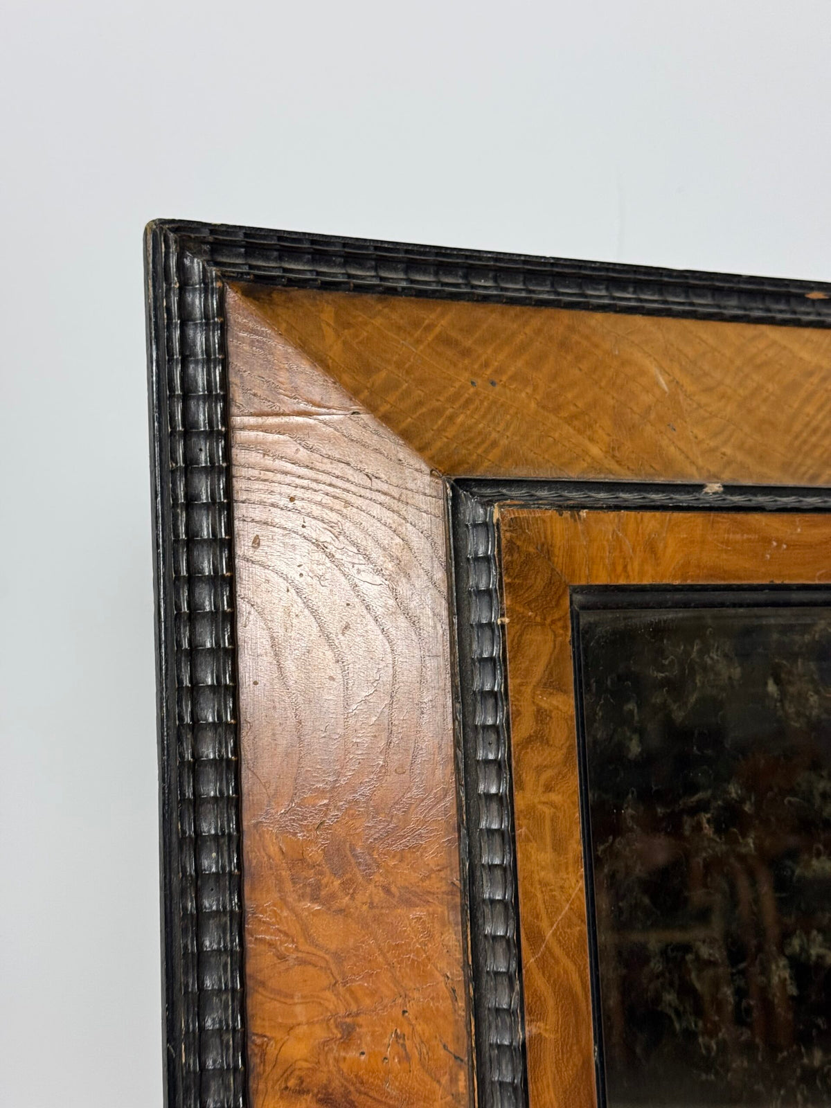 French Ripple Frame Mirror, Mid 20th Century, photo 5