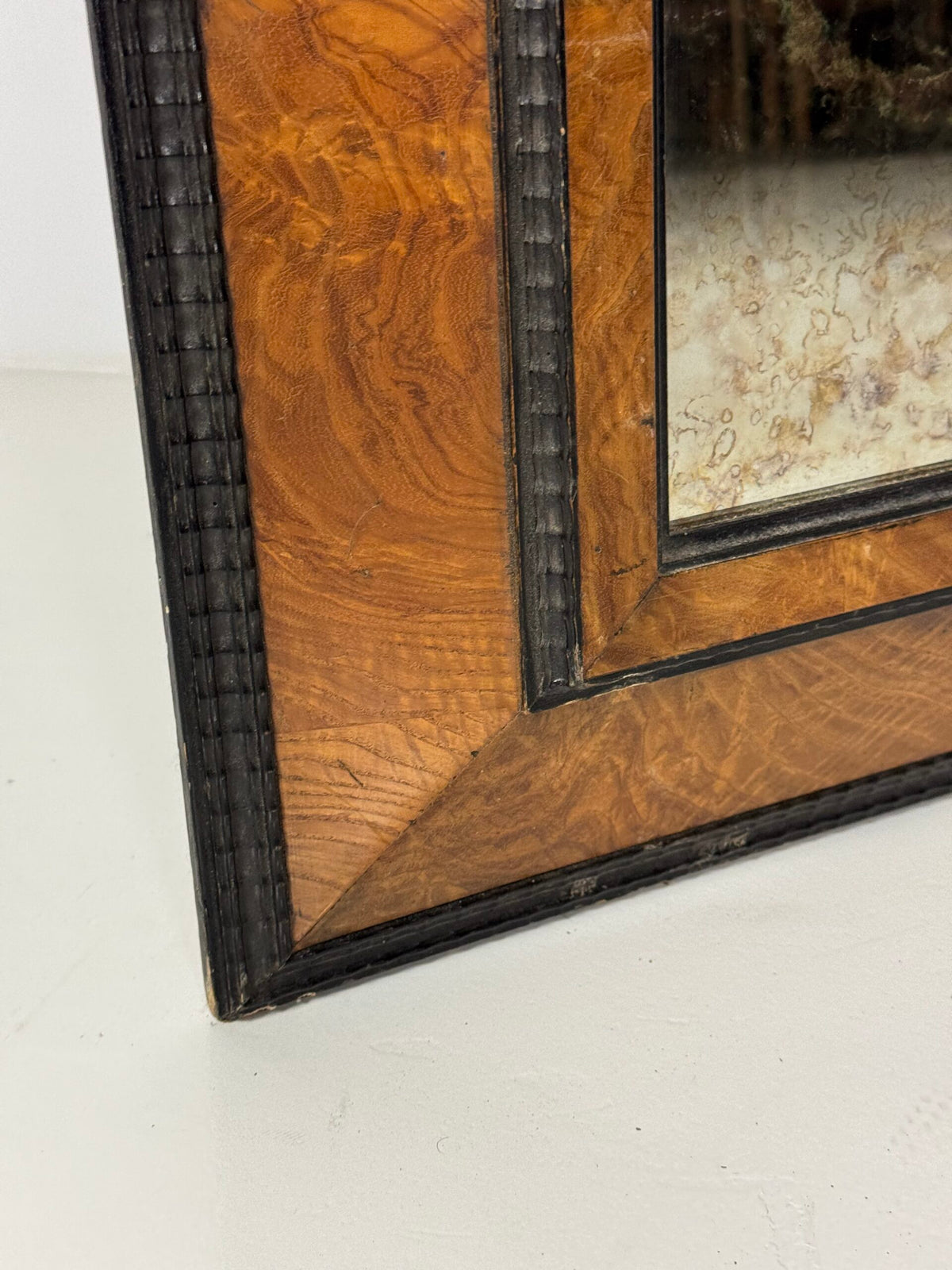 French Ripple Frame Mirror, Mid 20th Century, photo 6