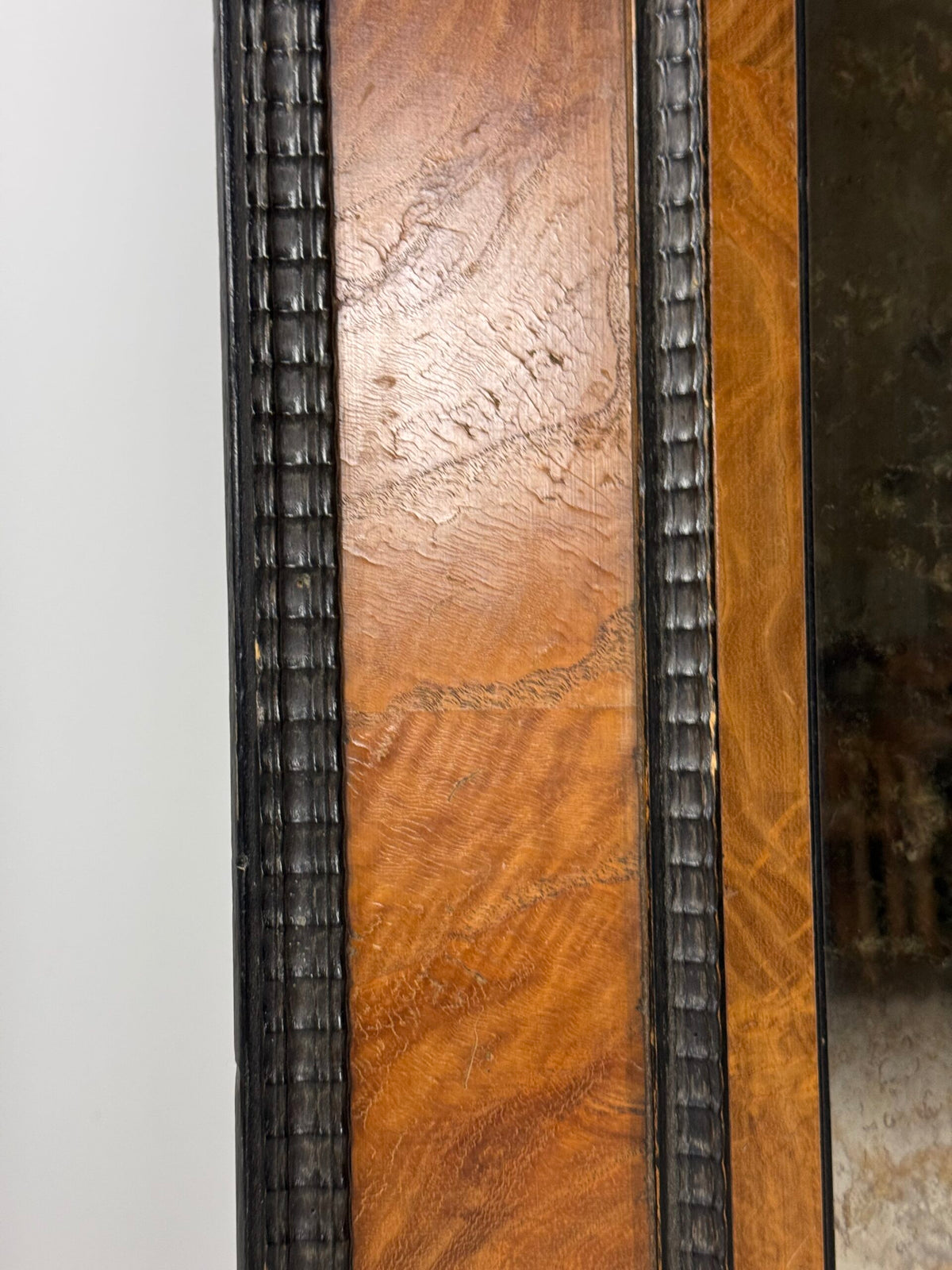 French Ripple Frame Mirror, Mid 20th Century, photo 7