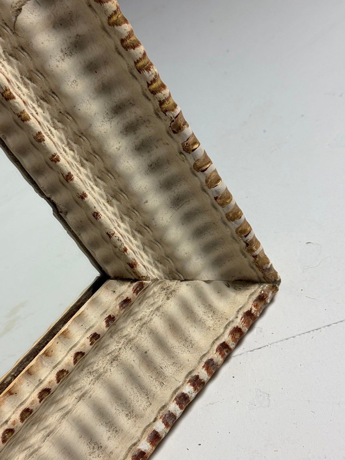 French Ribbed Mirror, c. 1900, photo 3