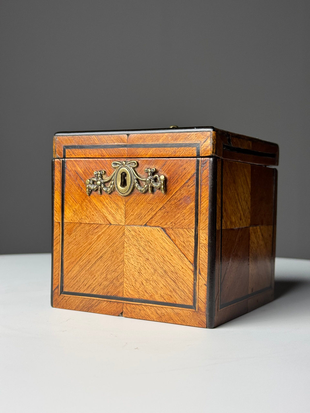 Dutch Tea Caddy with Ebony Inlay, 19th Century, photo 4