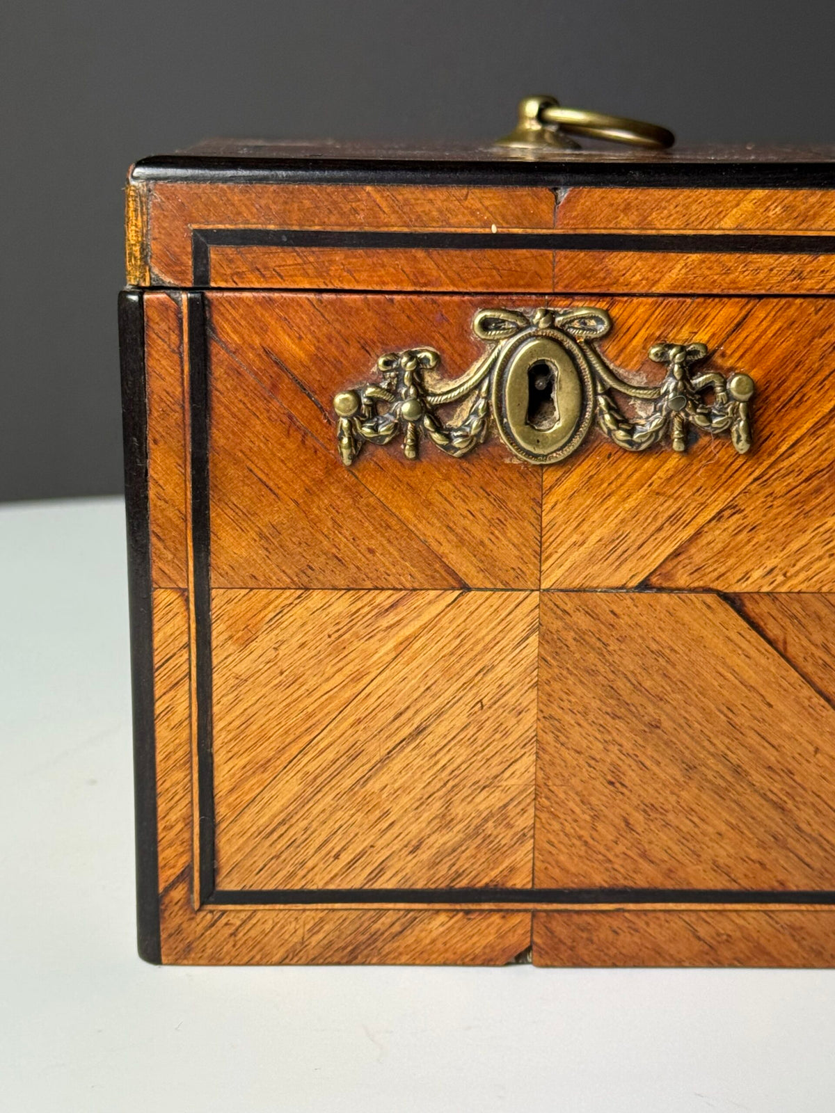 Dutch Tea Caddy with Ebony Inlay, 19th Century, photo 6