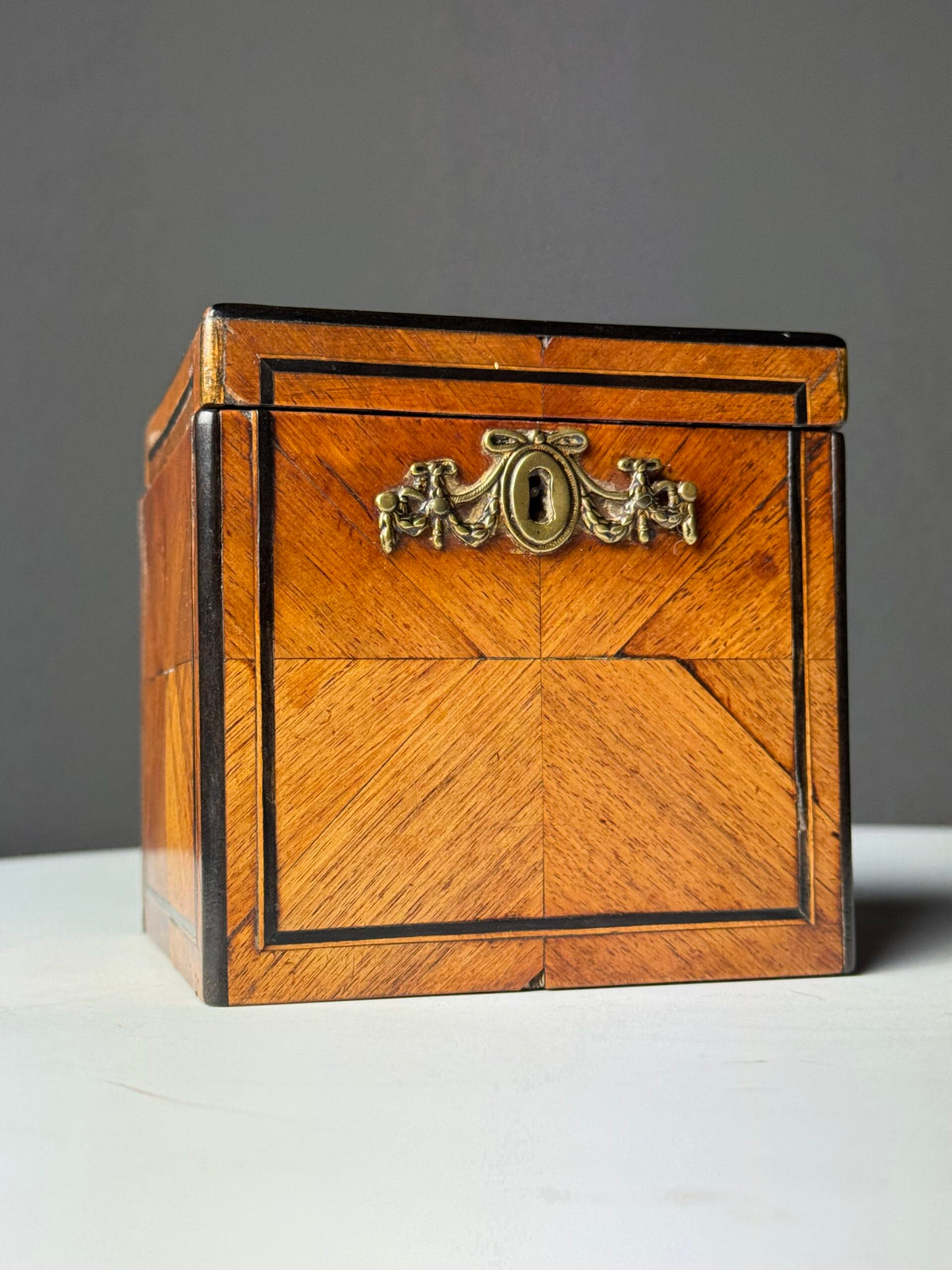 Dutch Tea Caddy with Ebony Inlay, 19th Century, photo 1