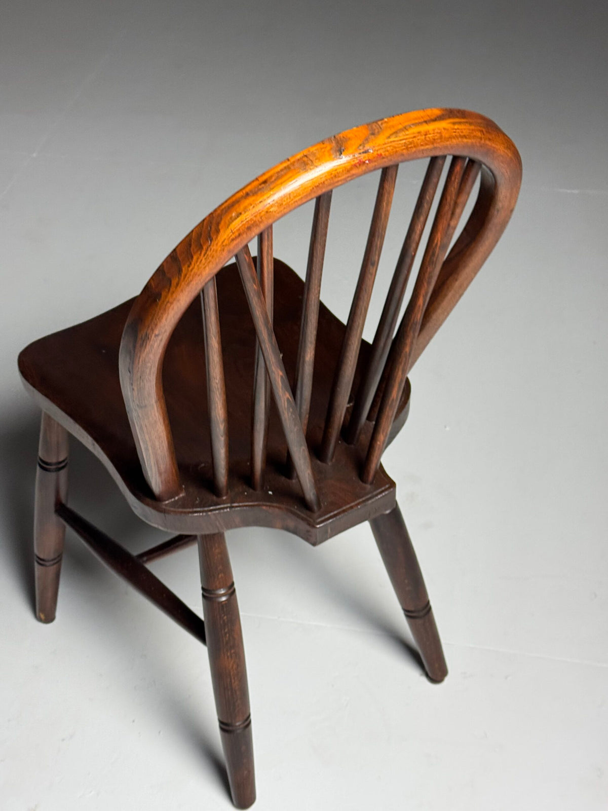 Set of Four English Windsor Spindle Back Chairs, Early 20th Century, photo 11