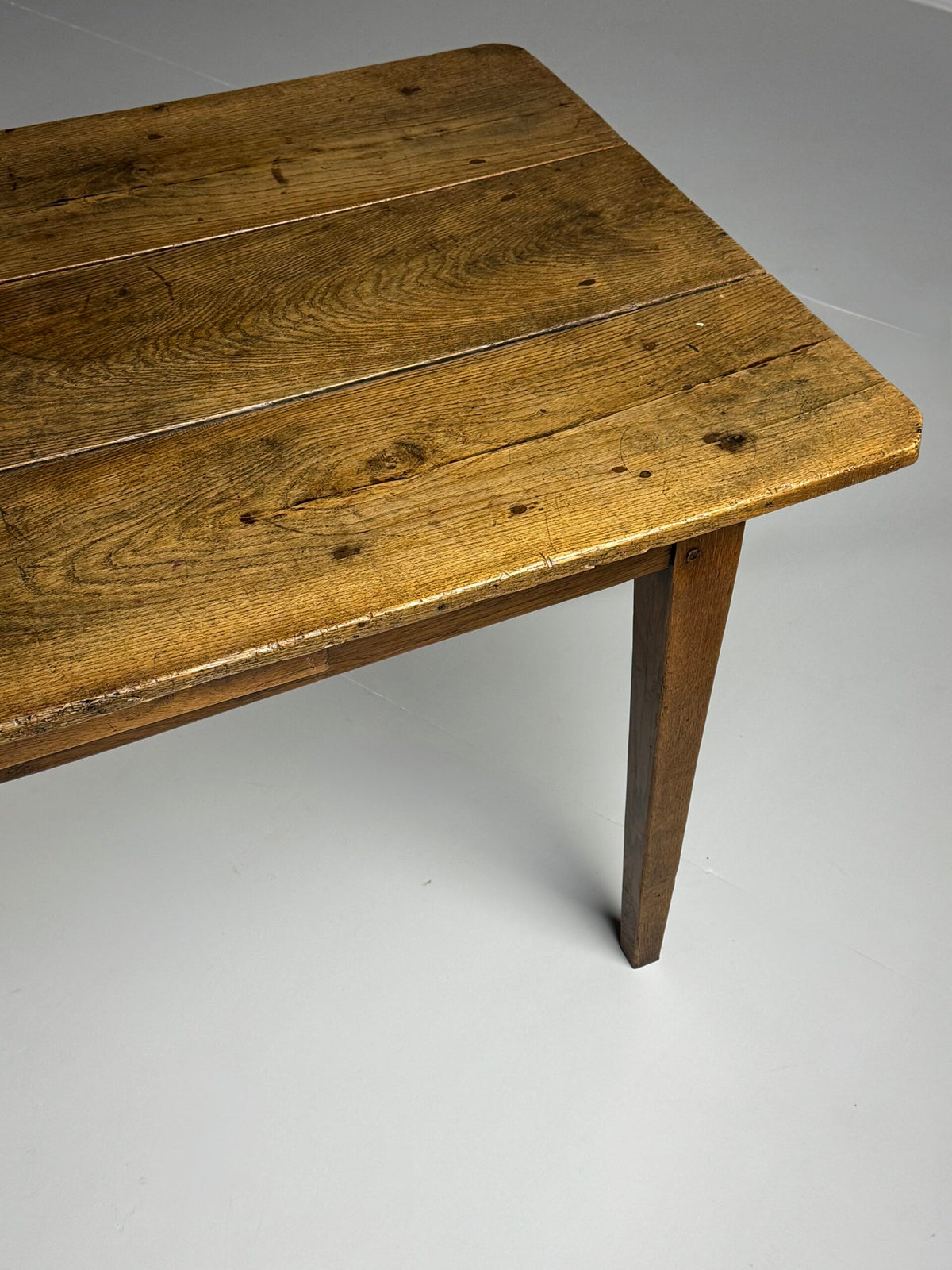 French Antique Farmhouse Dining Table with Extension Leaves, photo 20