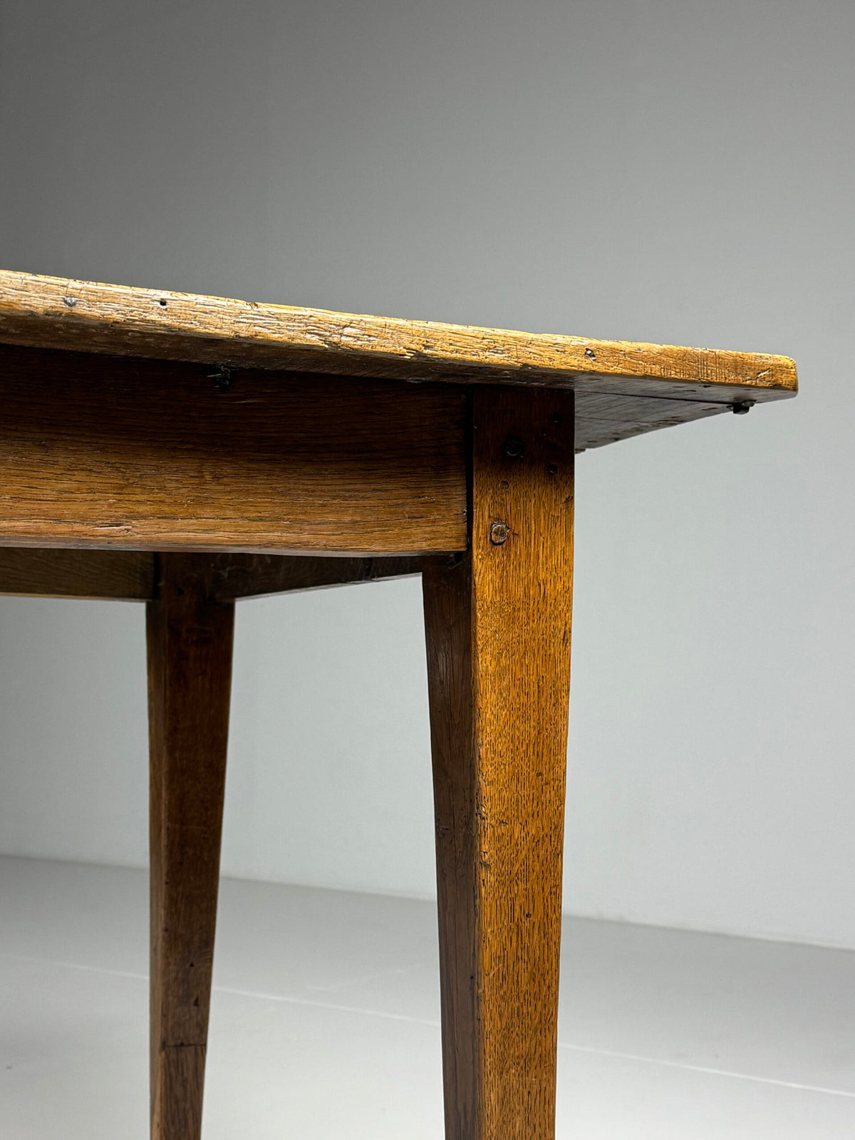 French Antique Farmhouse Dining Table with Extension Leaves, photo 19