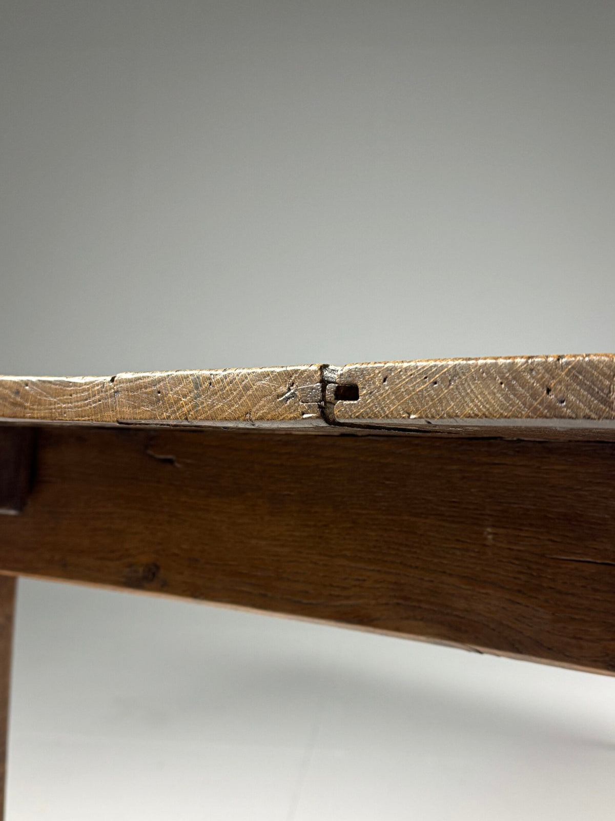 French Antique Farmhouse Dining Table with Extension Leaves, photo 11