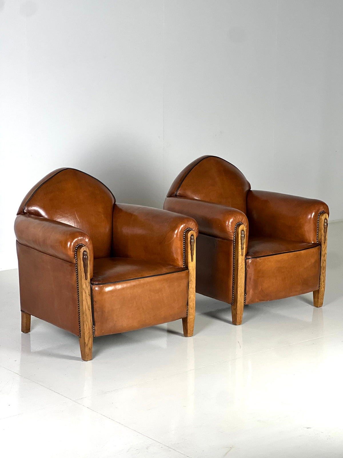 Pair of 1920s Art Deco Sheepskin Club Chairs, photo 6