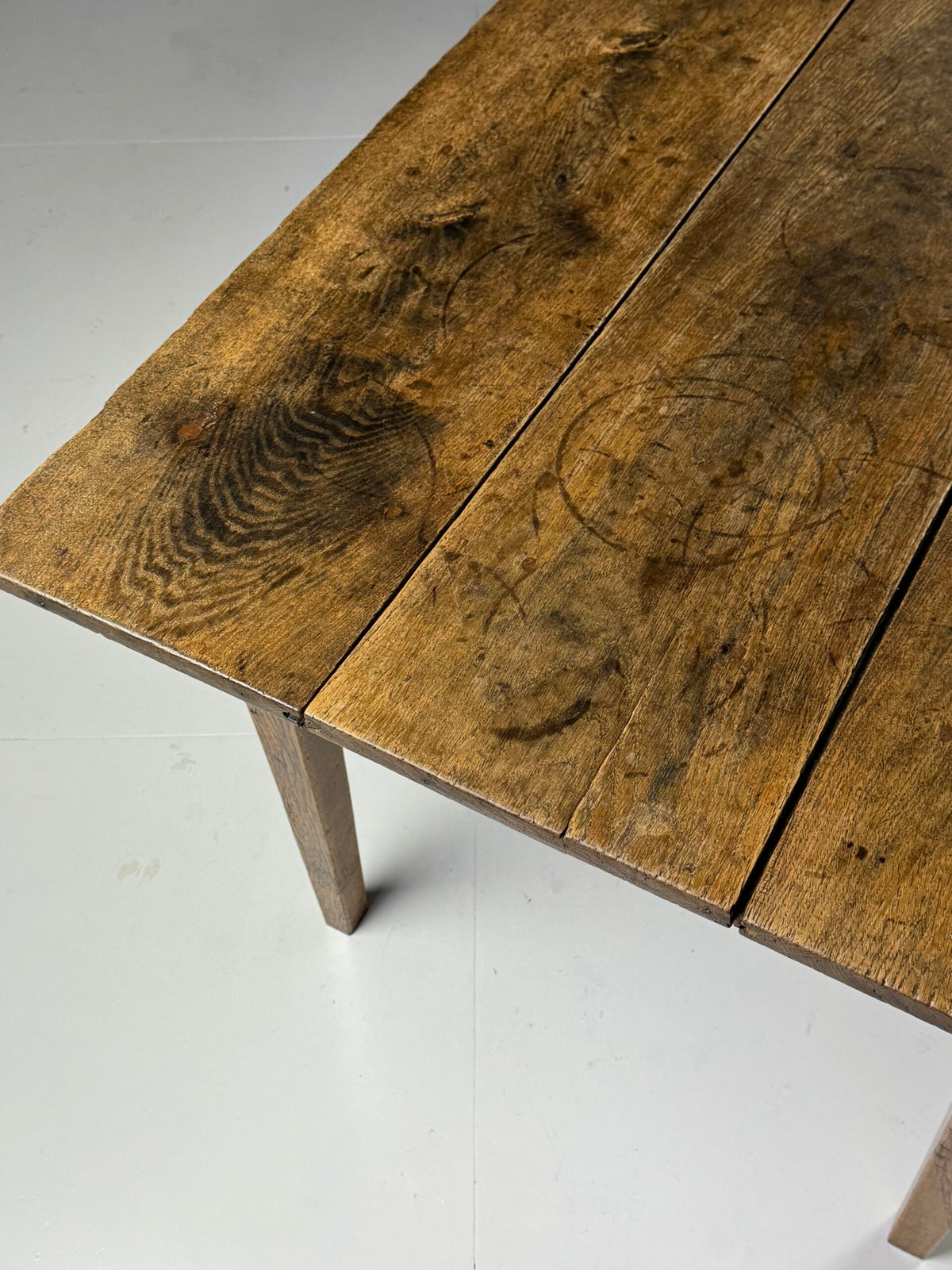 French Antique Farmhouse Dining Table with Extension Leaves, photo 7