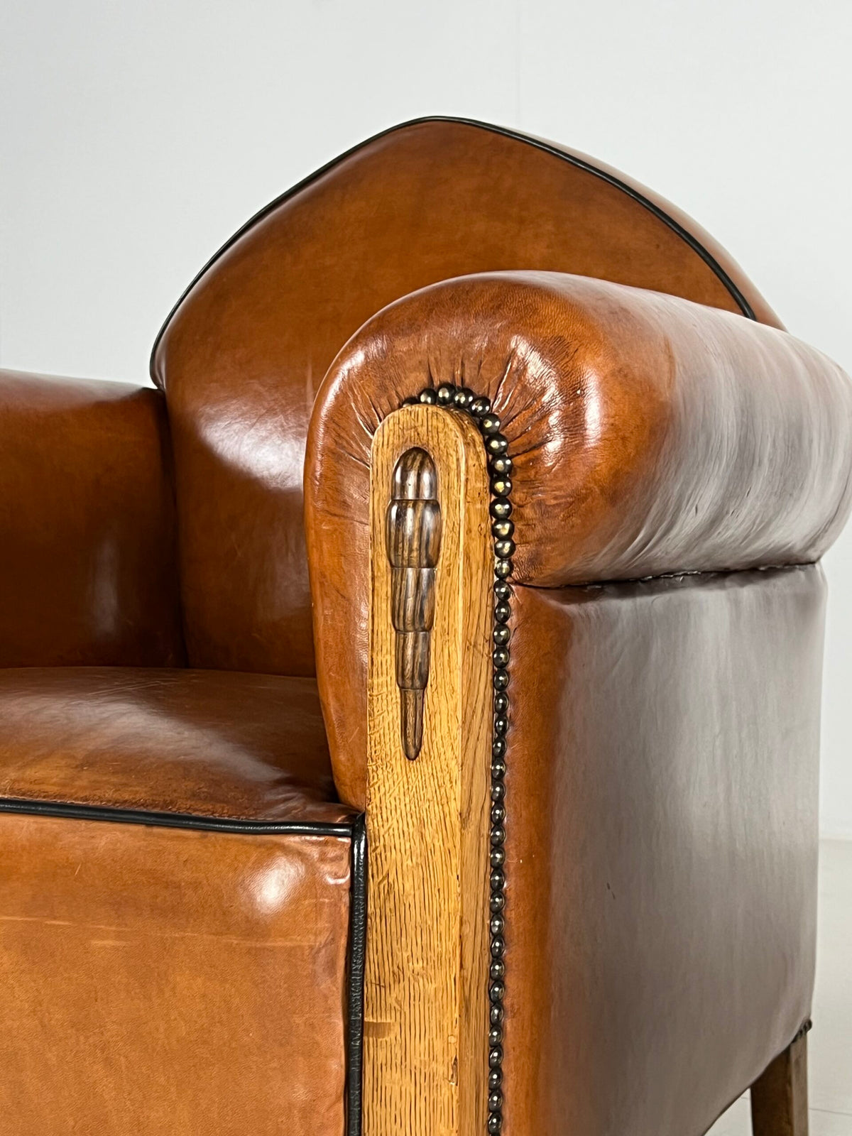 Pair of 1920s Art Deco Sheepskin Club Chairs, photo 15