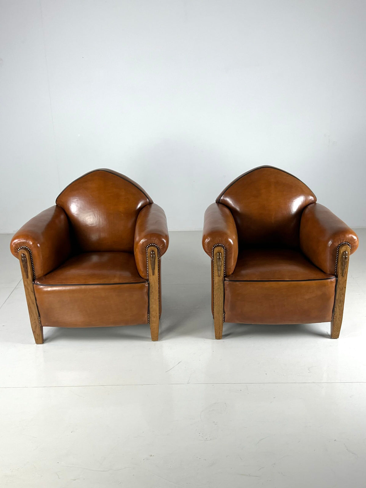 Pair of 1920s Art Deco Sheepskin Club Chairs, photo 11