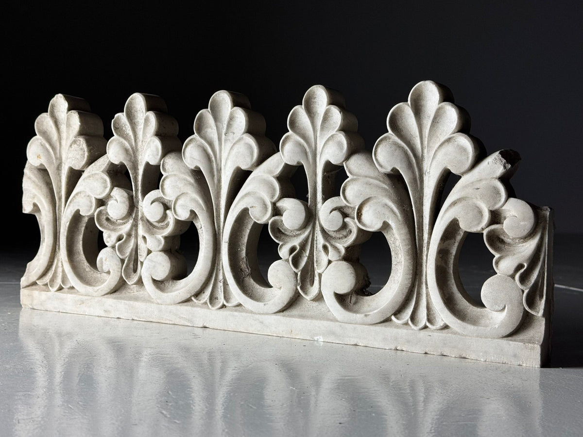 Marble Ornament Fragment, Early 20th Century, photo 6