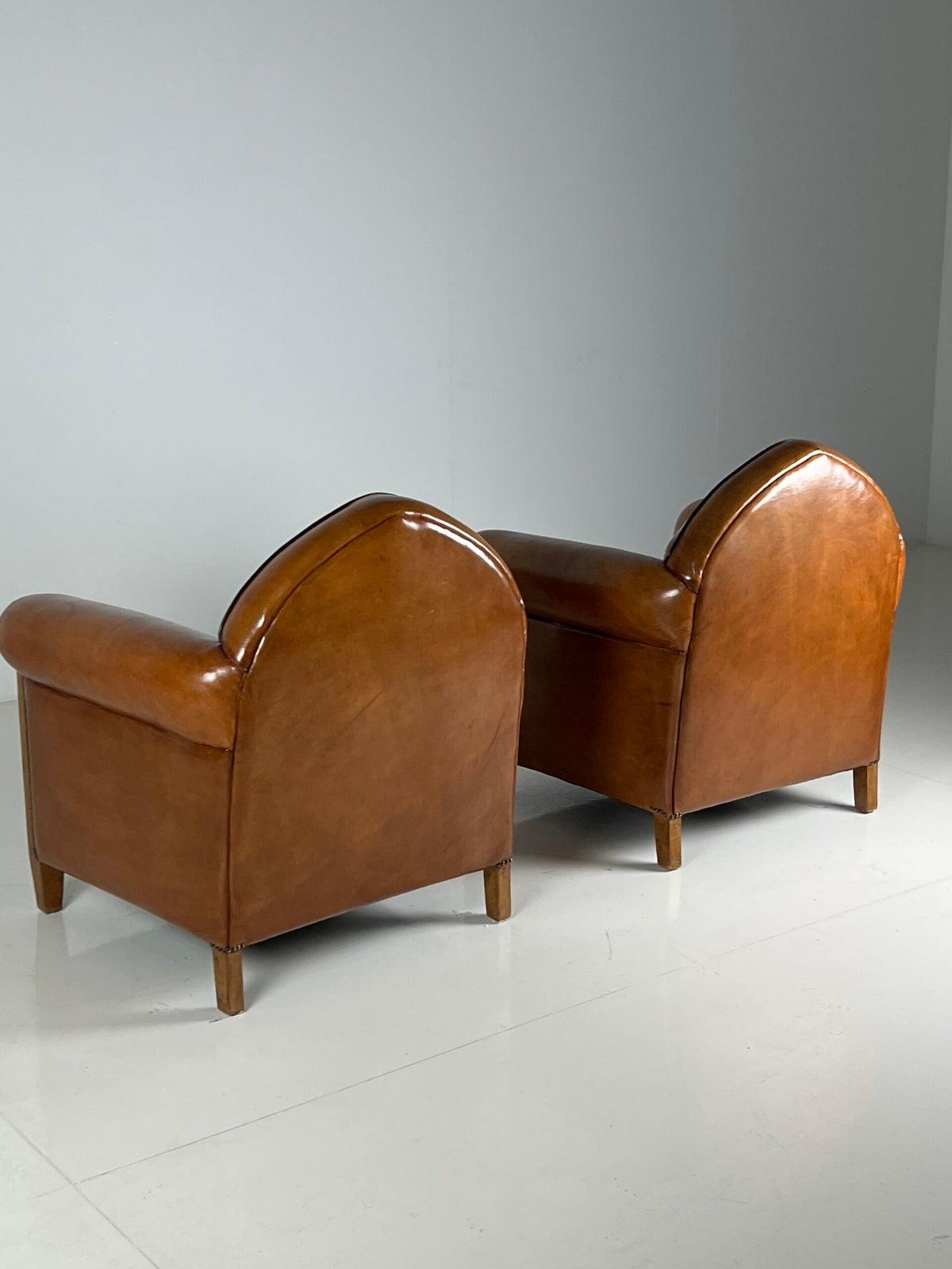 Pair of 1920s Art Deco Sheepskin Club Chairs, photo 5