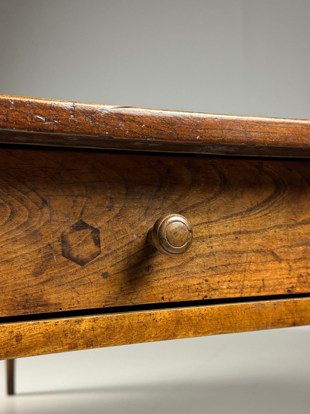 French Farmhouse Dining Table with Extension, 19th Century, photo 4