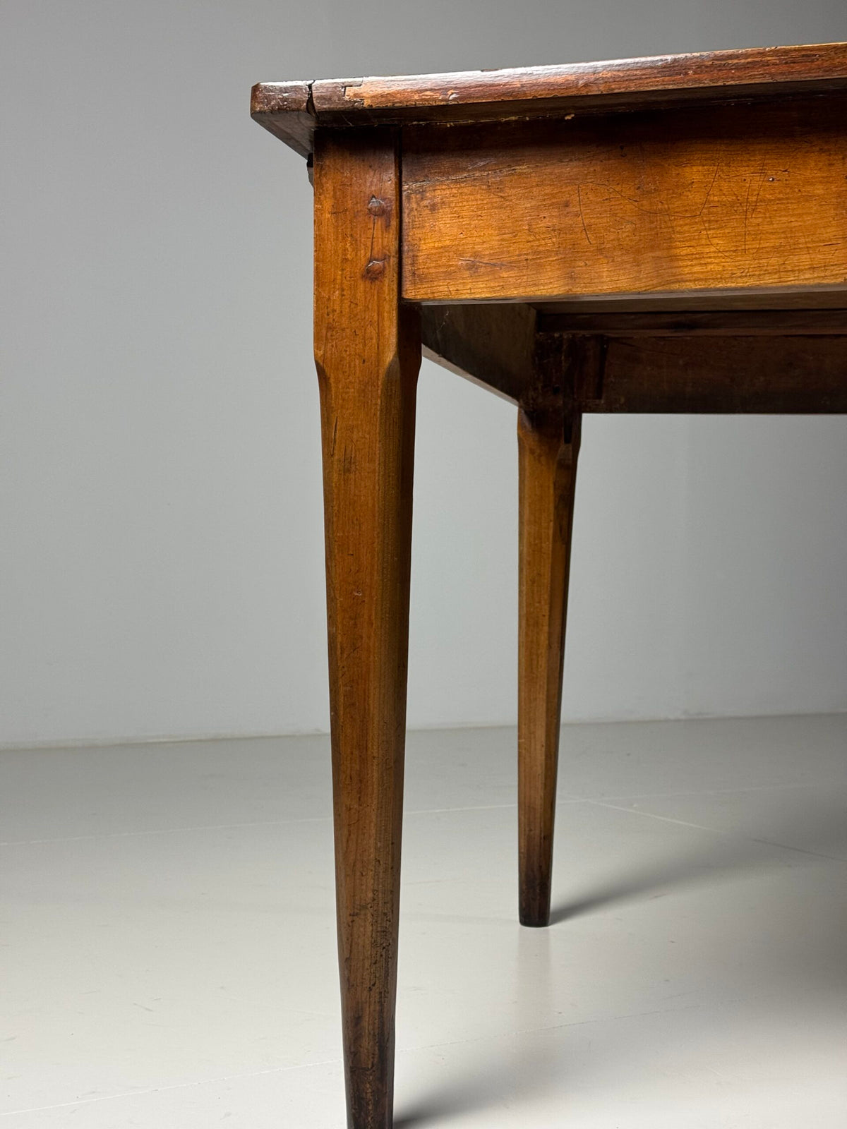 French Farmhouse Dining Table with Extension, 19th Century, photo 16