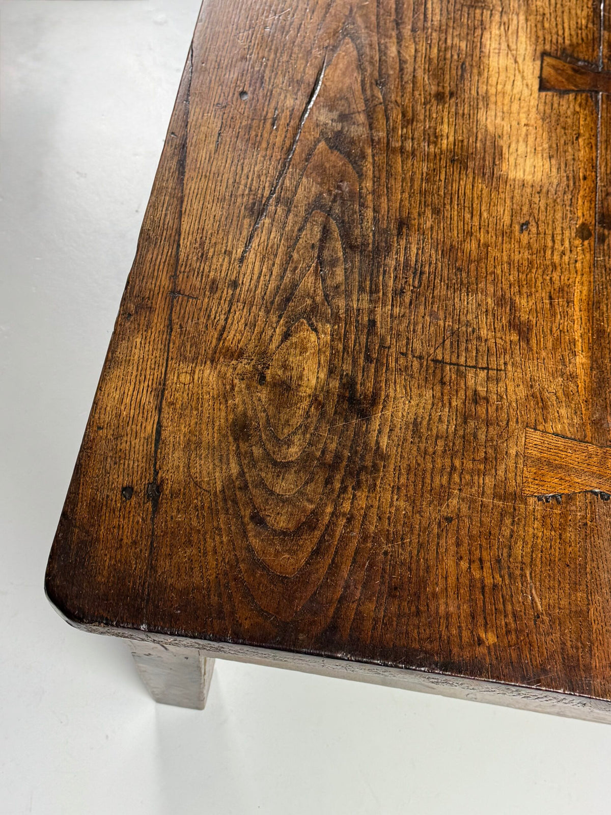 Spanish Walnut Coffee Table or TV Unit with Three Drawers, 18th Century, photo 17