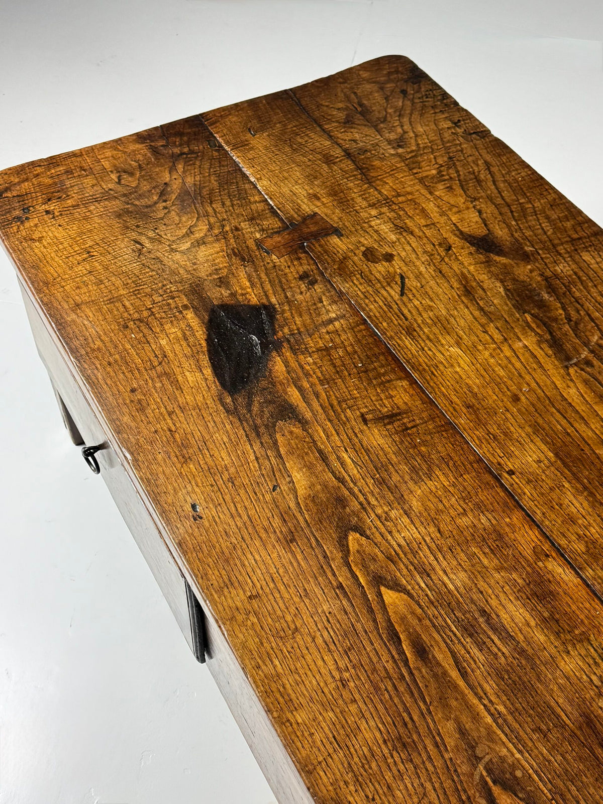 Spanish Walnut Coffee Table or TV Unit with Three Drawers, 18th Century, photo 16