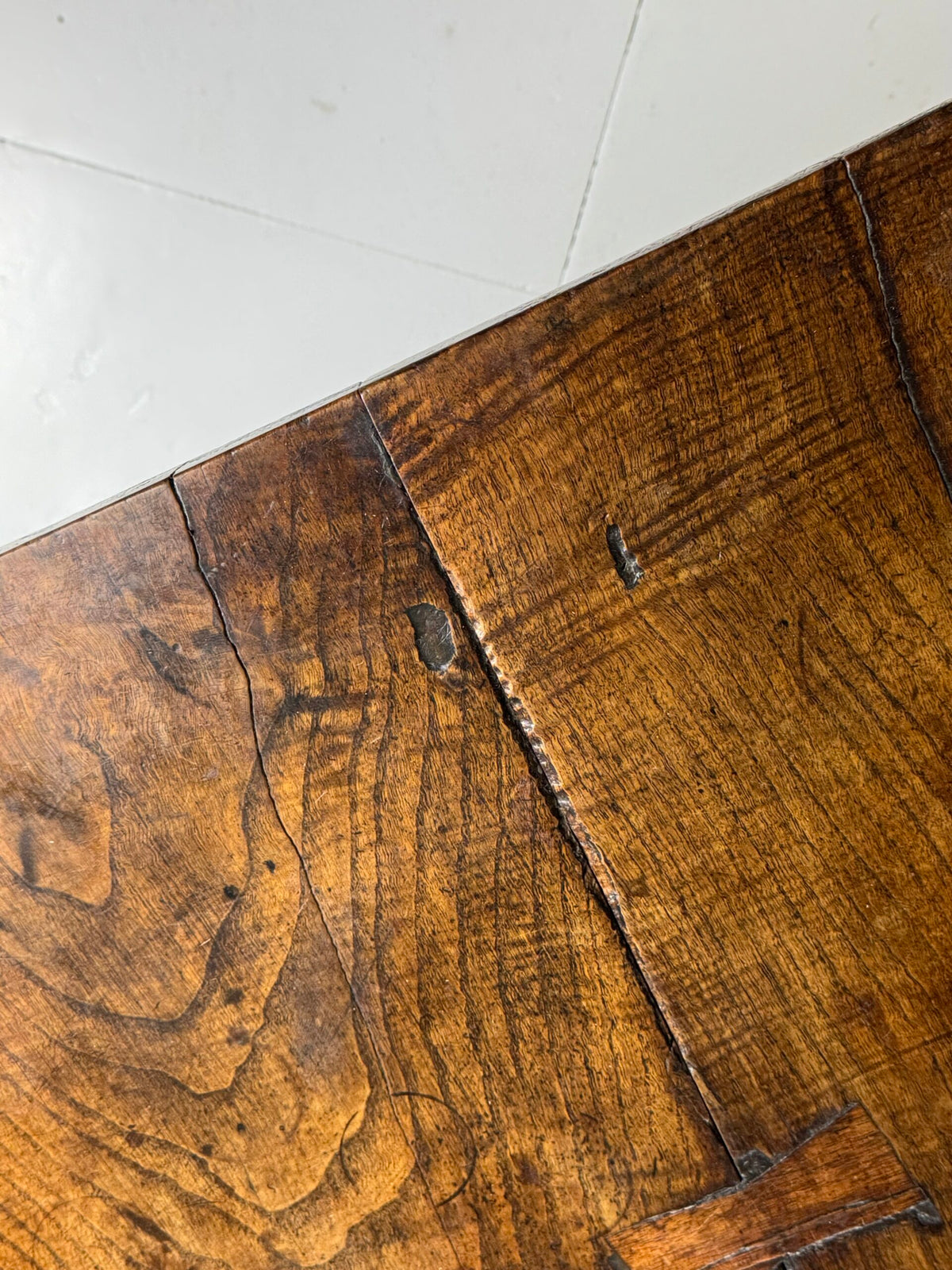 Spanish Walnut Coffee Table or TV Unit with Three Drawers, 18th Century, photo 10