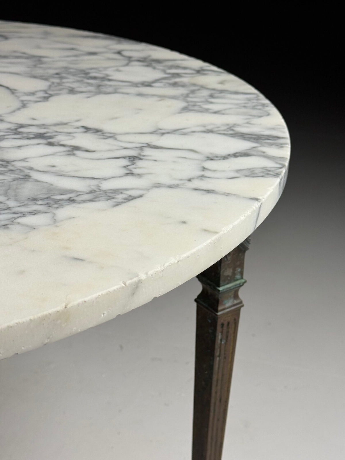 Vintage Italian White Marble Top Coffee Table, Belgium, photo 16
