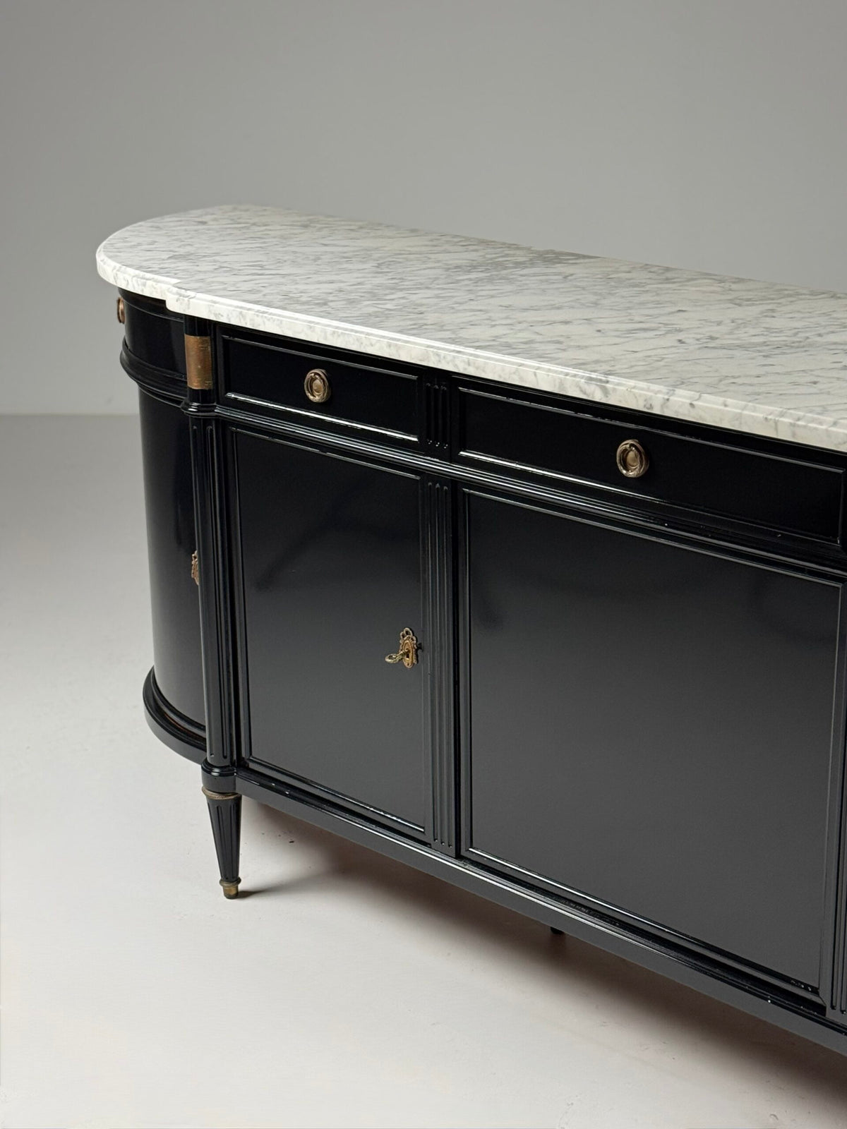 Black Louis XVI Style Sideboard, France, c. 1950, photo 33