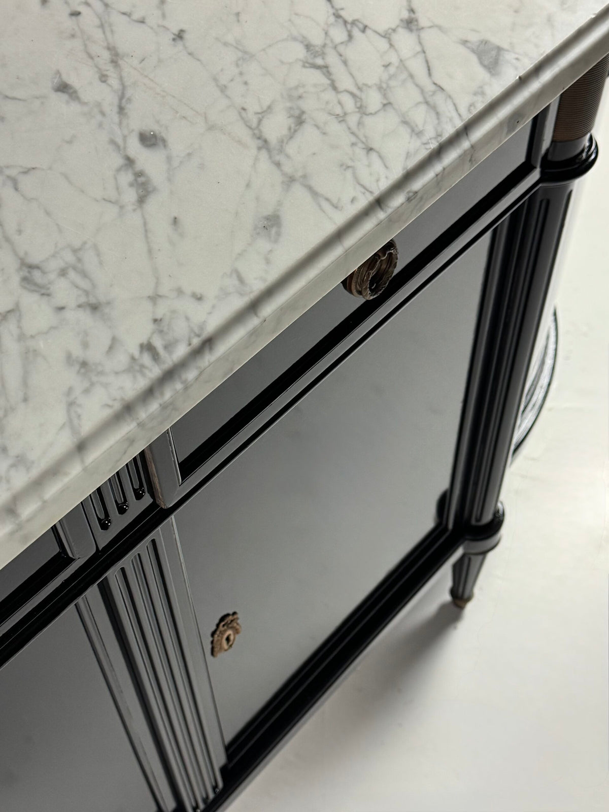 Black Louis XVI Style Sideboard, France, c. 1950, photo 26