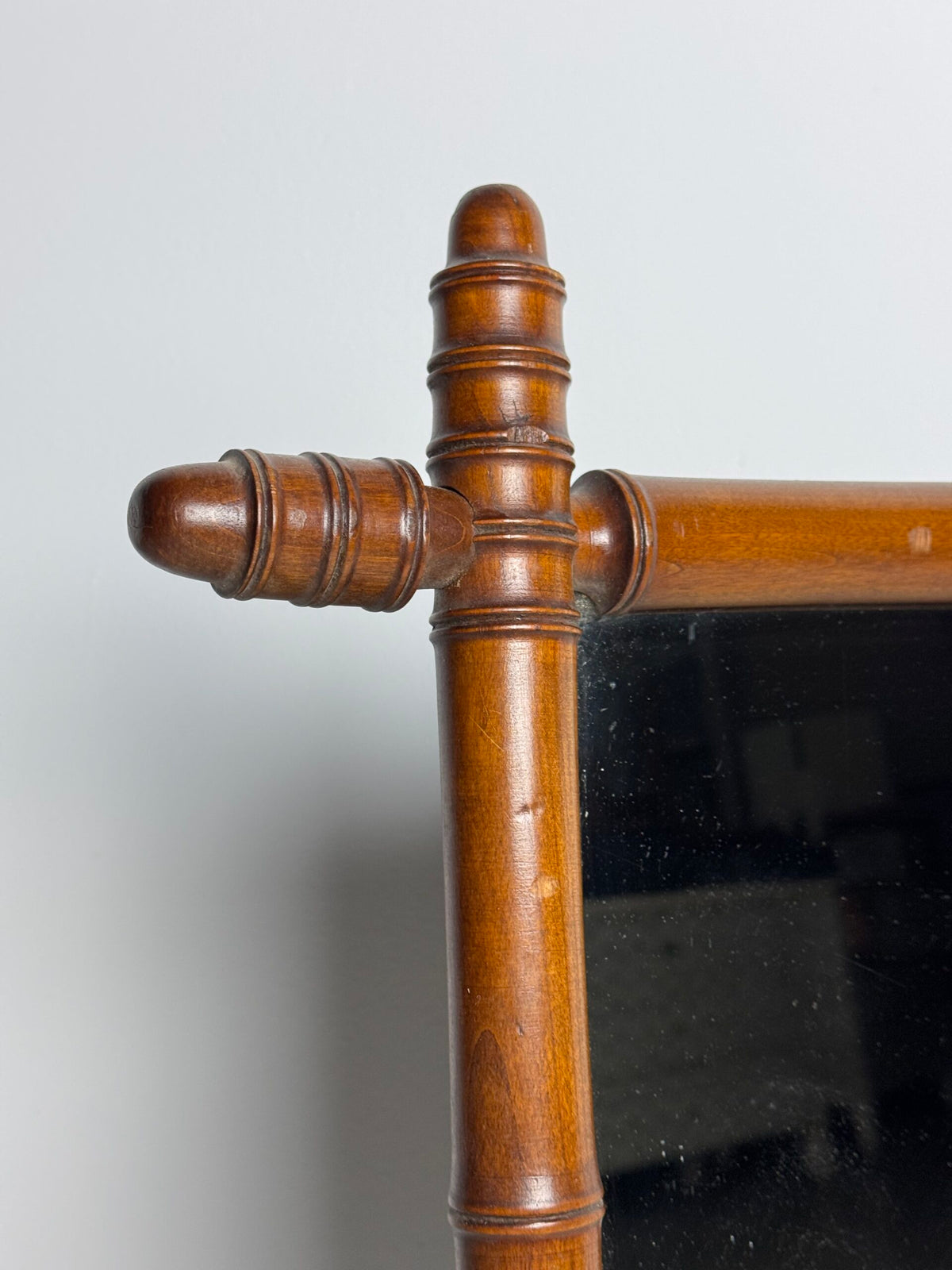 French Faux Bamboo Mirror, 1910, photo 8