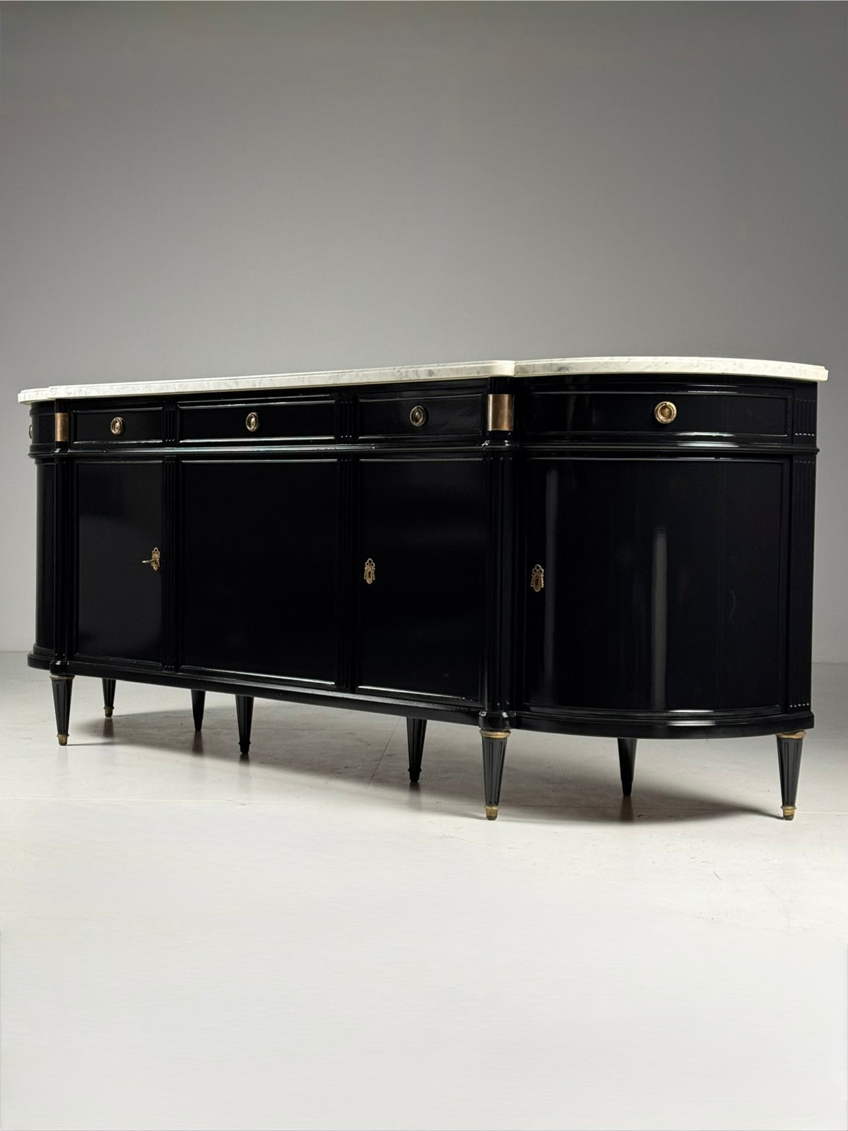 Black Louis XVI Style Sideboard, France, c. 1950, photo 20