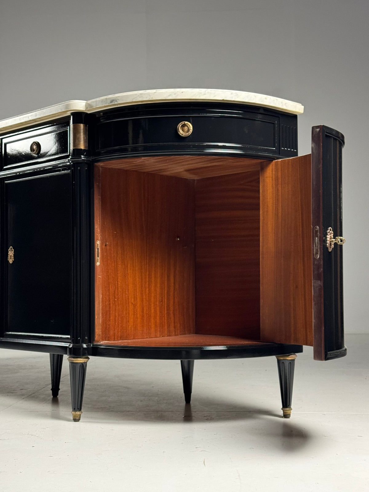 Black Louis XVI Style Sideboard, France, c. 1950, photo 6
