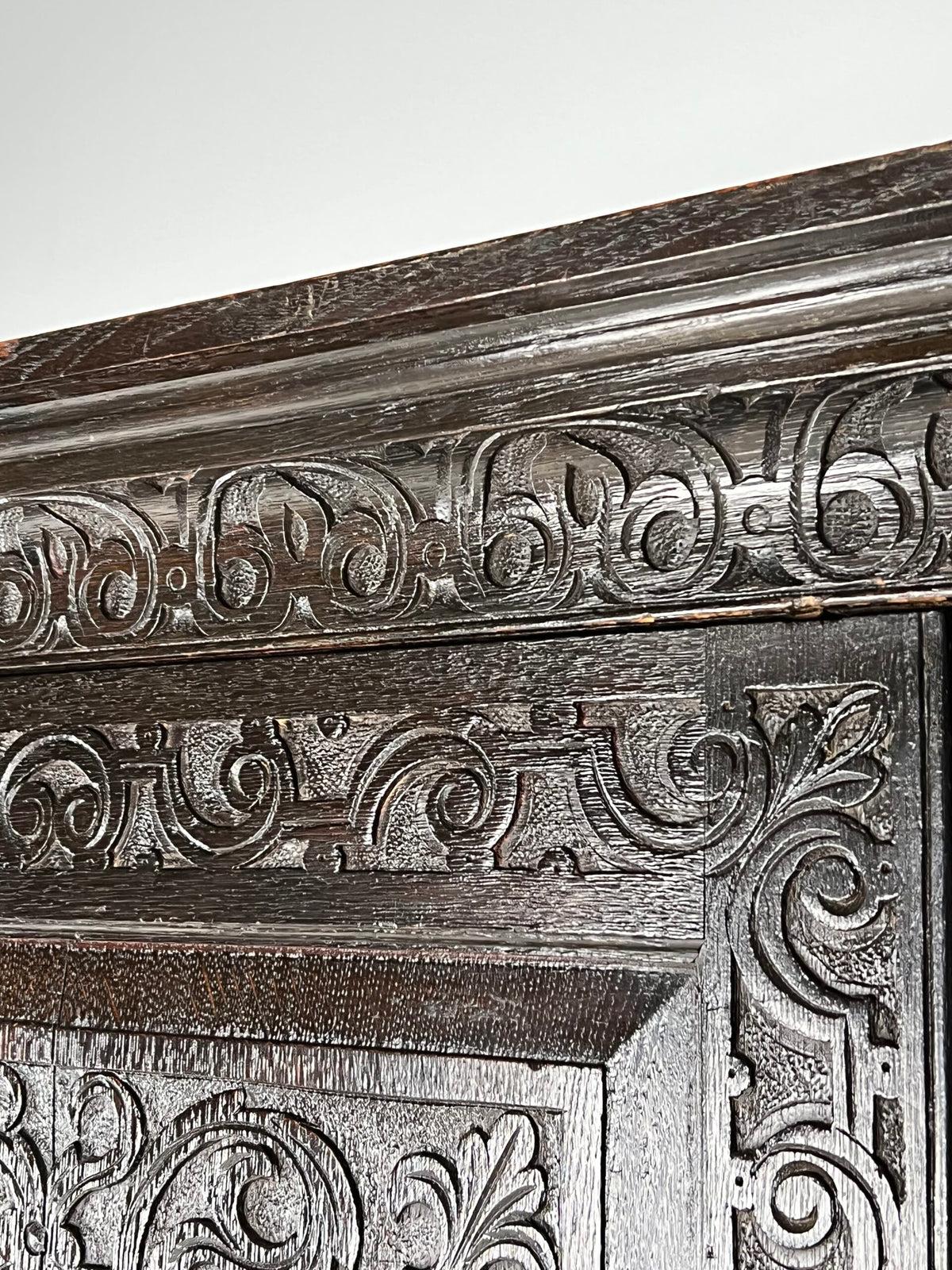 Victorian Oak Cabinet with Hand Carved Panels, c. 1860, photo 26
