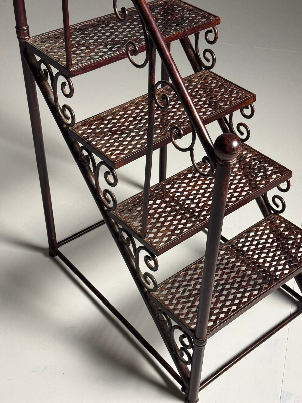Patinated Metal Library Steps, Late 20th Century, photo 7