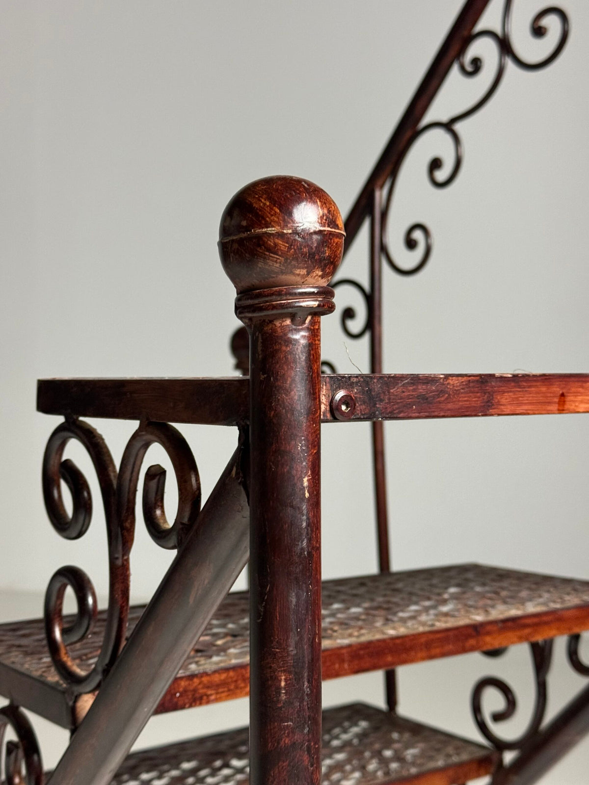 Patinated Metal Library Steps, Late 20th Century, photo 2