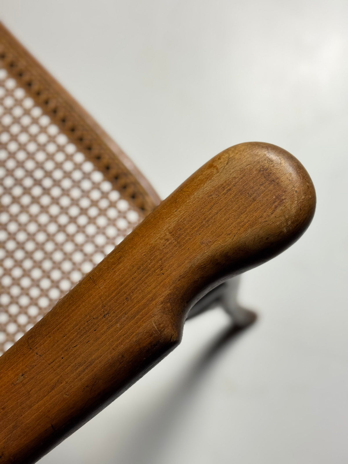 Thonet Style Bentwood Armchair with Cane Seat, 20th Century, photo 5