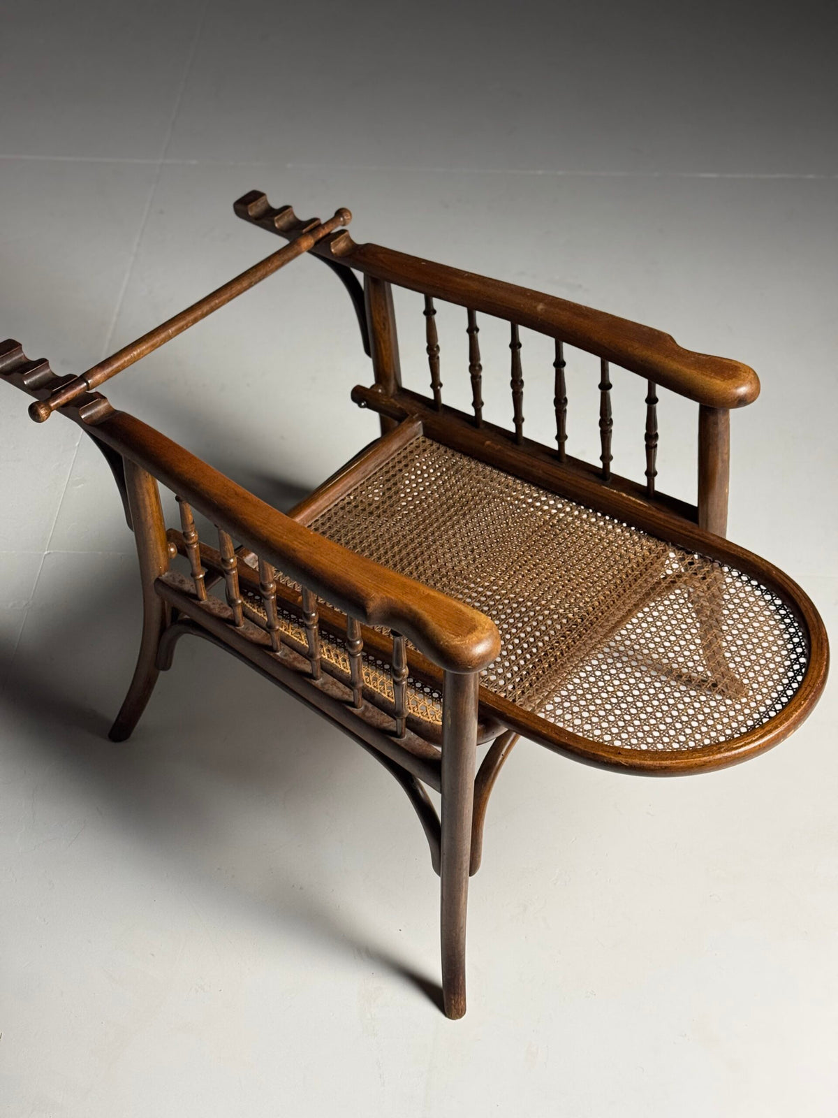 Thonet Style Bentwood Armchair with Cane Seat, 20th Century, photo 7