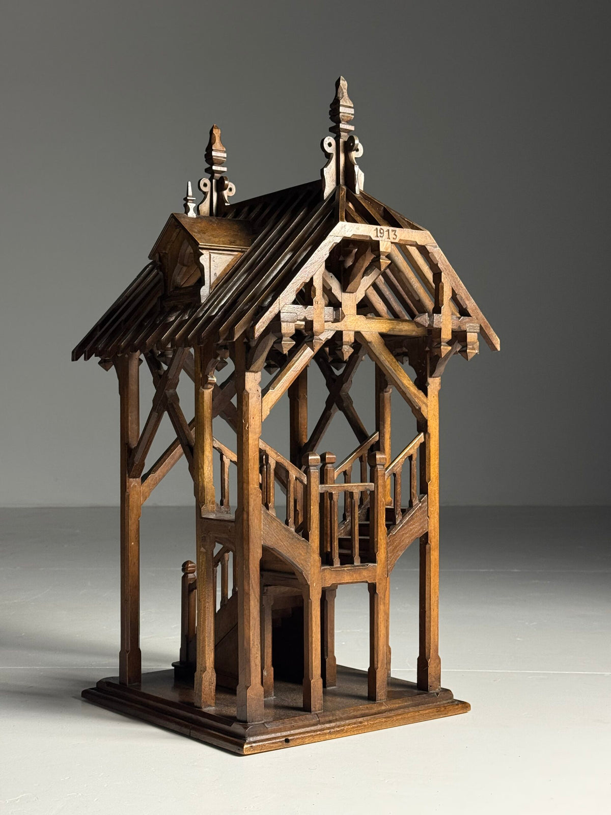 French Chef d'Oeuvre Scale Model, Signed J. Bergeron 1913, photo 31
